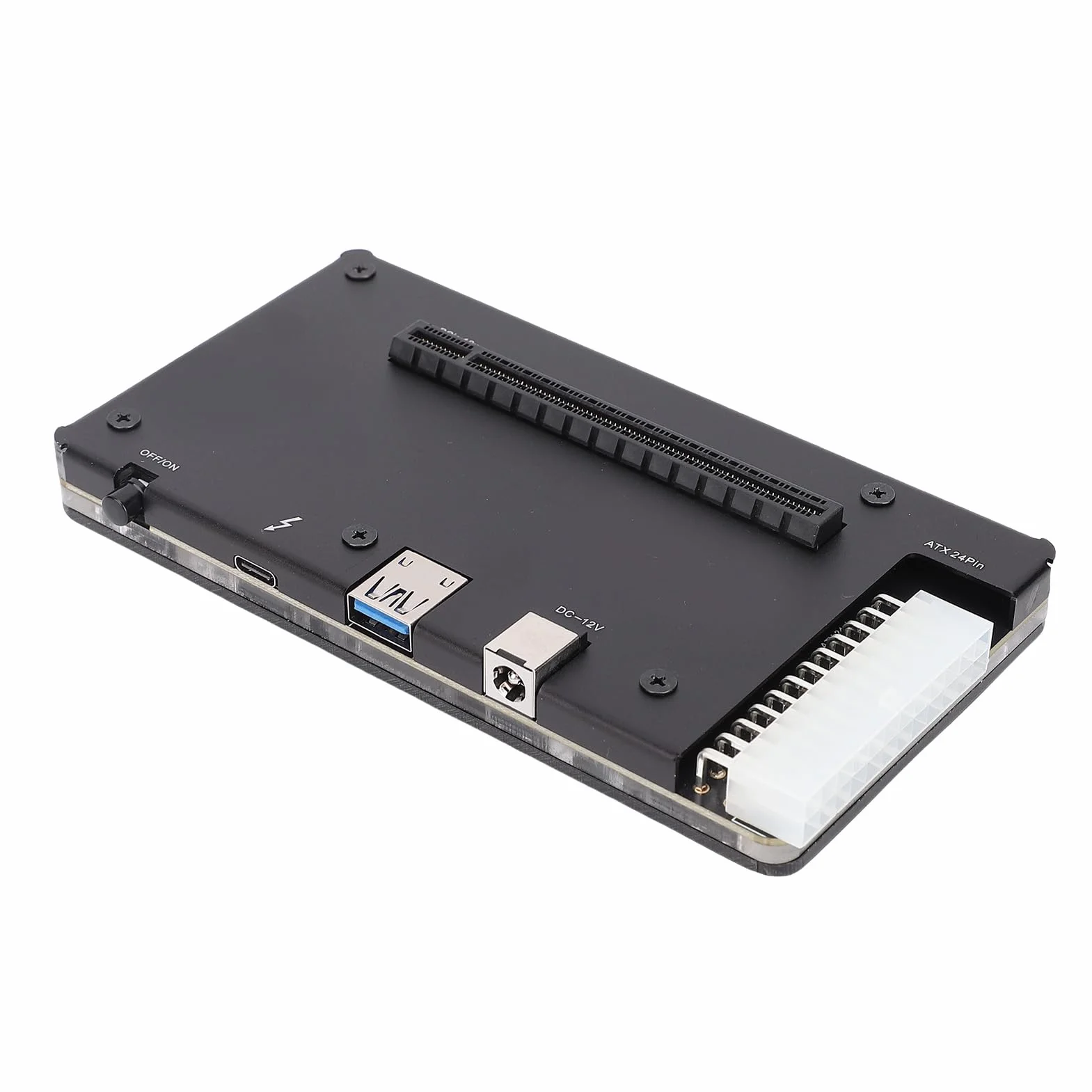 Jopwkuin Pasuje do Zewnętrznej Stacji Dokującej GPU 4 USB4.0 EGPU Obudowa Plug and Play Stacja Dokująca Karty Graficznej dla Entuzjastów Gier Stop Aluminium