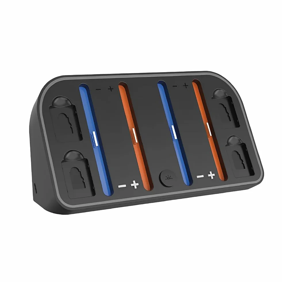 Ścienna stacja ładująca do Switch2 z oświetleniem RGB, możliwość personalizacji, uchwyt na 4 kontrolery i 4 karty