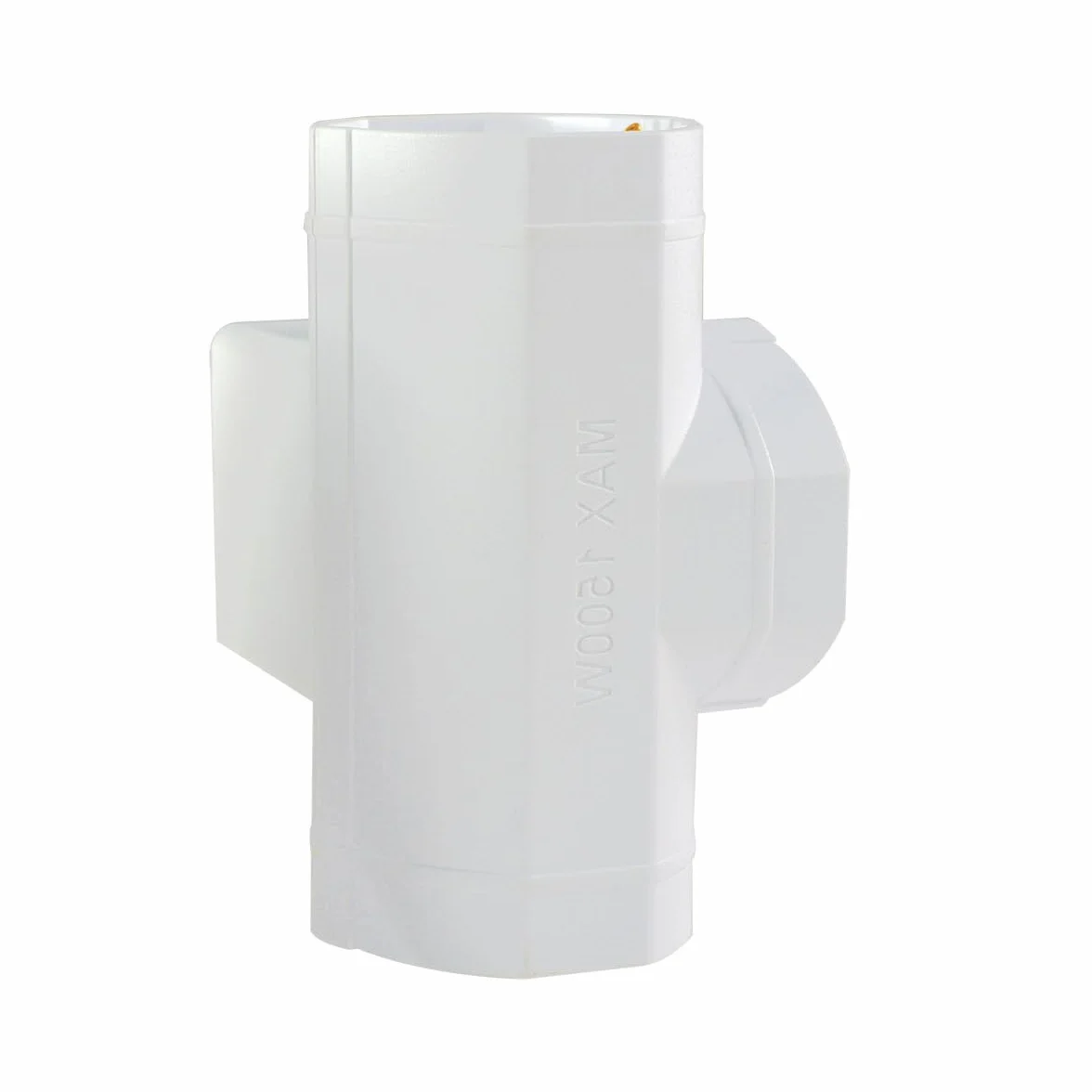 Potrójny adapter podróżny z wtyczką kątową 16A i 3 gniazdami uniwersalnymi 10A/16A Bipasso/Schuko, Max 250V 1500W, gniazdo 3 w 1 (10)