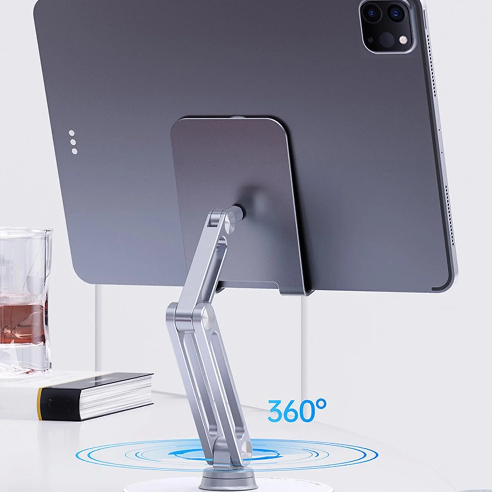 BONERUY 360° uchwyt na tablet z długim ramieniem stojak na telefon tablet podkładka uchwyt podgięty