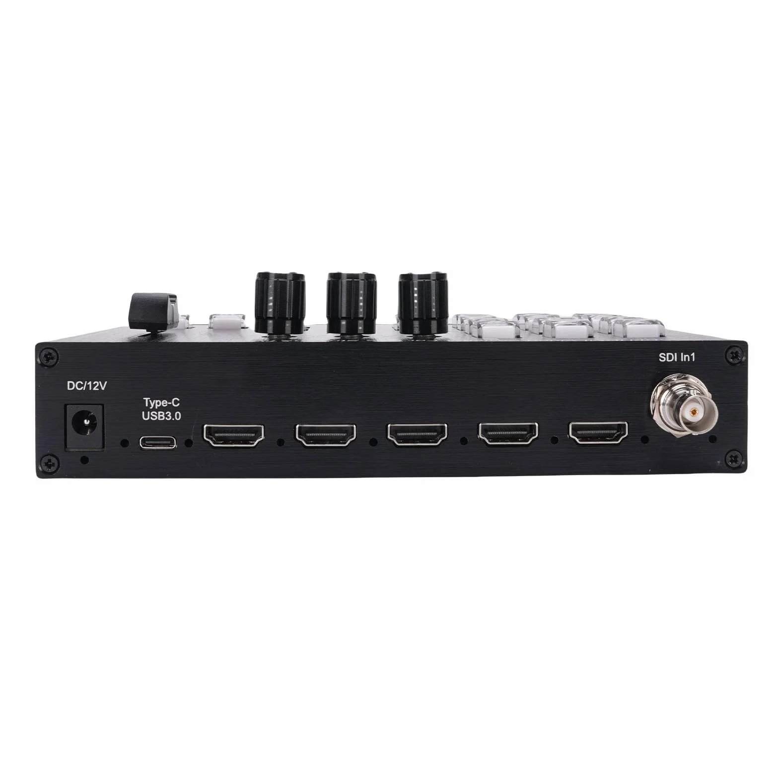 Miksera Wideo SDI HD Multimedia Live Streaming Video Switcher z 1-kierunkowym Wejściem SDI 3 Wejścia Multimedialne HD 2 Wyjścia Typ C USB3.0 (wtyczka UE)