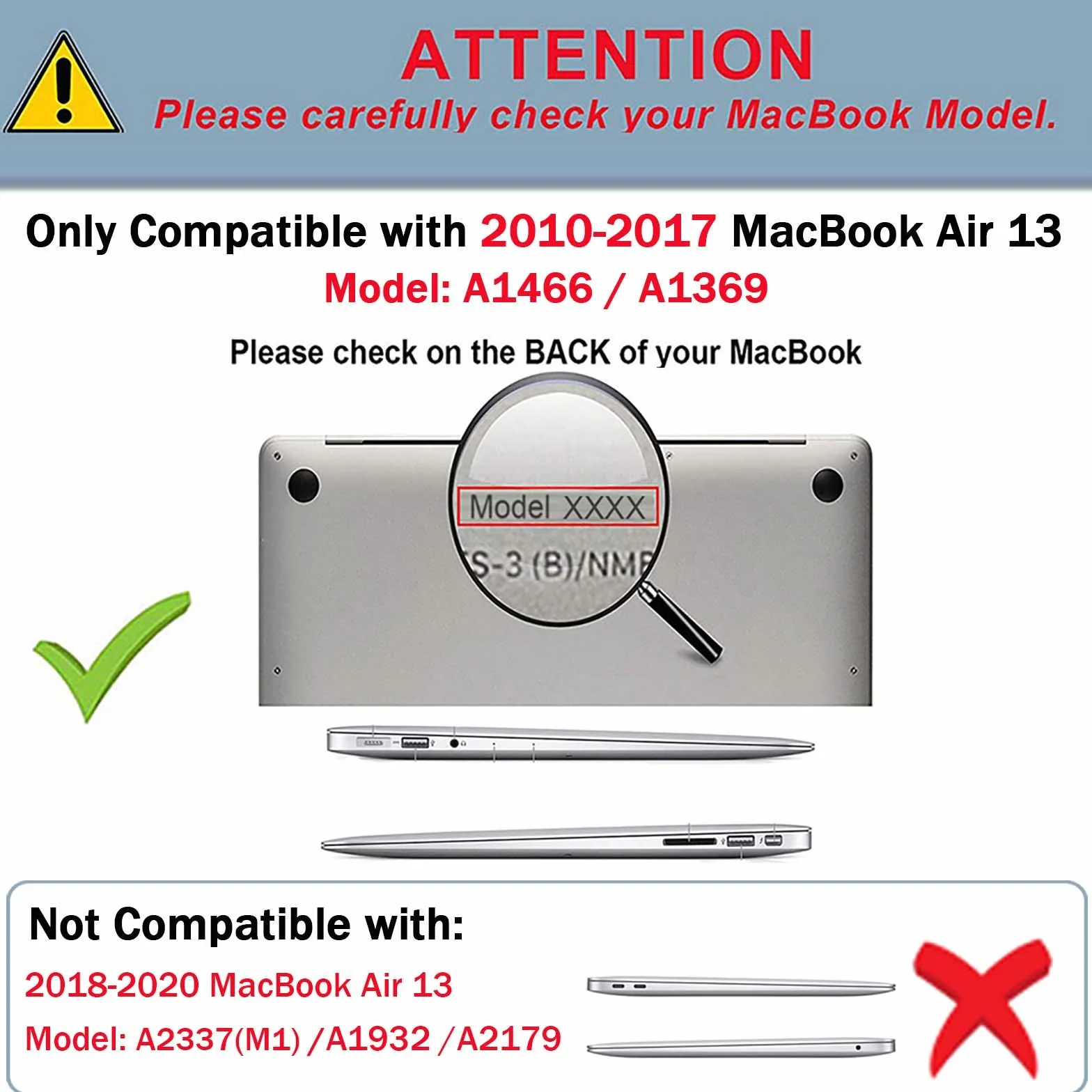 TECOOL Etui kompatybilne ze starym MacBook Air 13 cali 2010-2017 (A1466 1369), smukłe plastikowe ochronne z twardą skorupą, bordowy czerwony