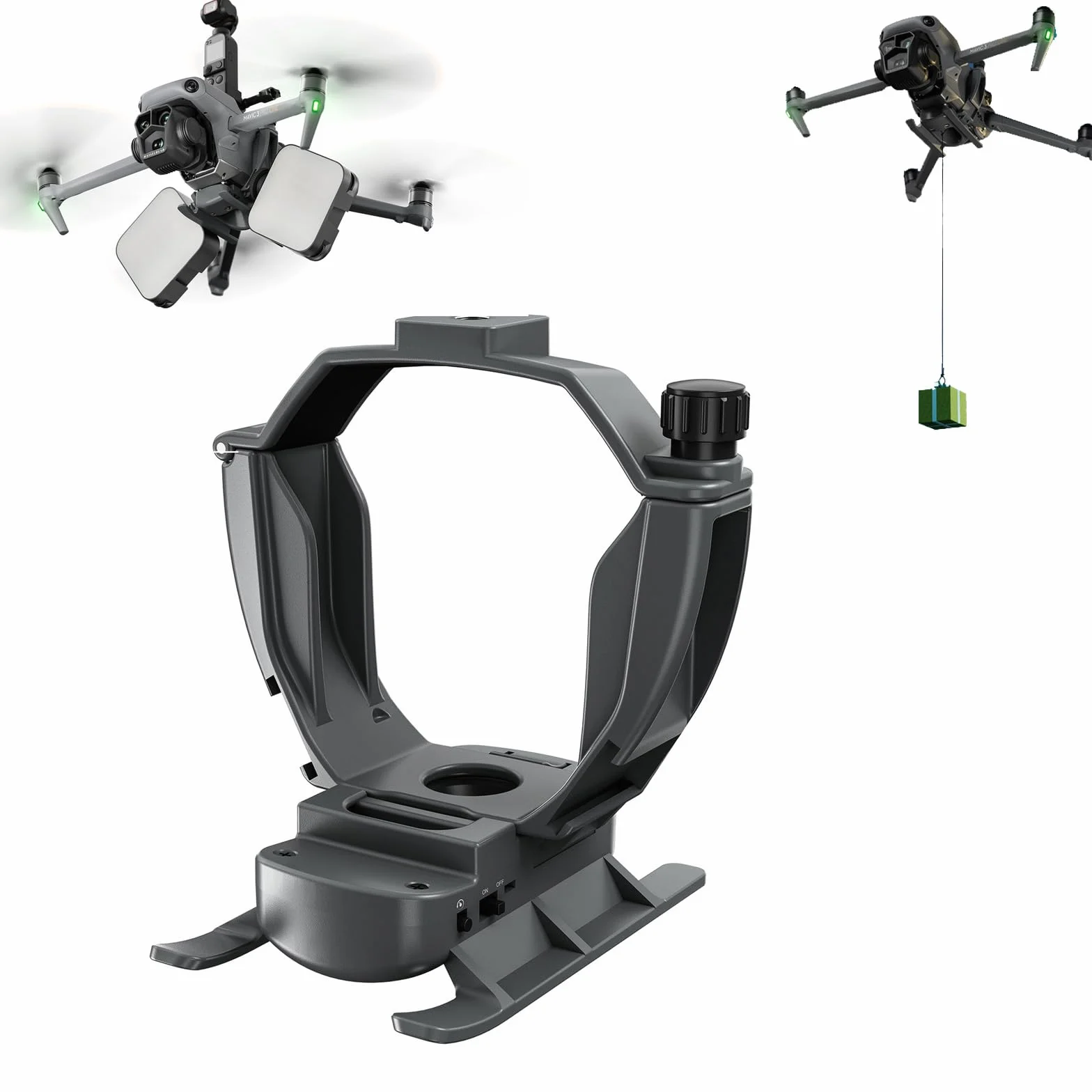 Uniwersalny system zrzutu drona do DJI Mavic 3 Pro/Mavic 3 Classic/Mavic 3 Drone wielofunkcyjny miotacz zwalniający ładunek transport dostawa uwalnianie urządzenie upuszczające