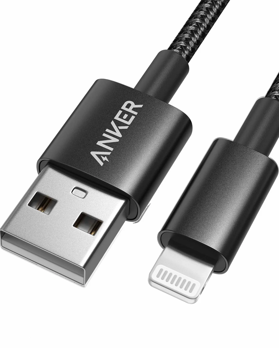 Anker Premium podwójny pleciony nylonowy kabel Lightning 180 cm, certyfikat MFi, do iPhone 14/13/12/11/X/8/8 Plus/7/7 Plus/6/6 Plus/5s, iPad Pro Air 2 i wielu innych