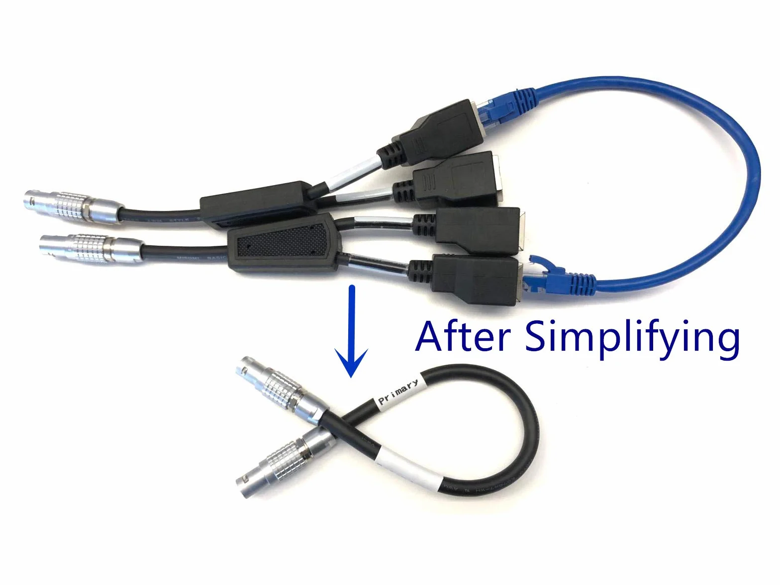 Alvin's Cables Z CAM E2 kabel synchronizacyjny do podwójnej kamery 10-pinowej męski na 10-pinowy prototyp męski K2 Pro