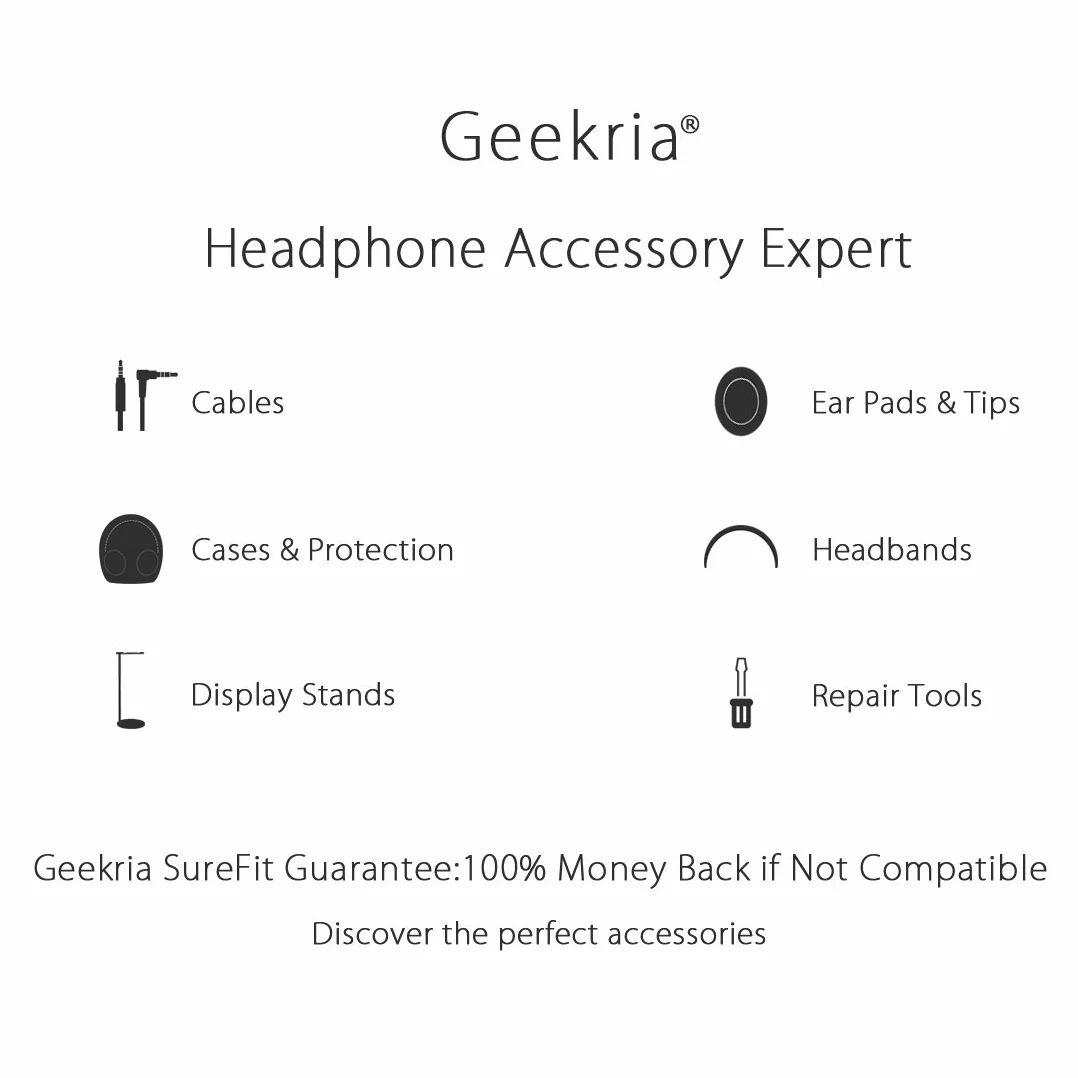 Geekria Shield Etui na słuchawki kompatybilne z Sony WH-CH720N, WH-1000XM5, WH-1000XM4, WH-XB910N – Twardy futerał podróżny z miejscem na kable (Szary)