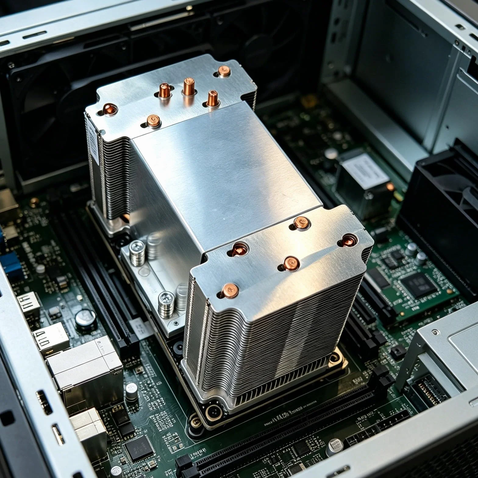 Serwerowe chłodziarki GPU radiator metalowa część chłodząca do V100 P100 SXM2 stacja robocza naprawa sprzętu montażowego