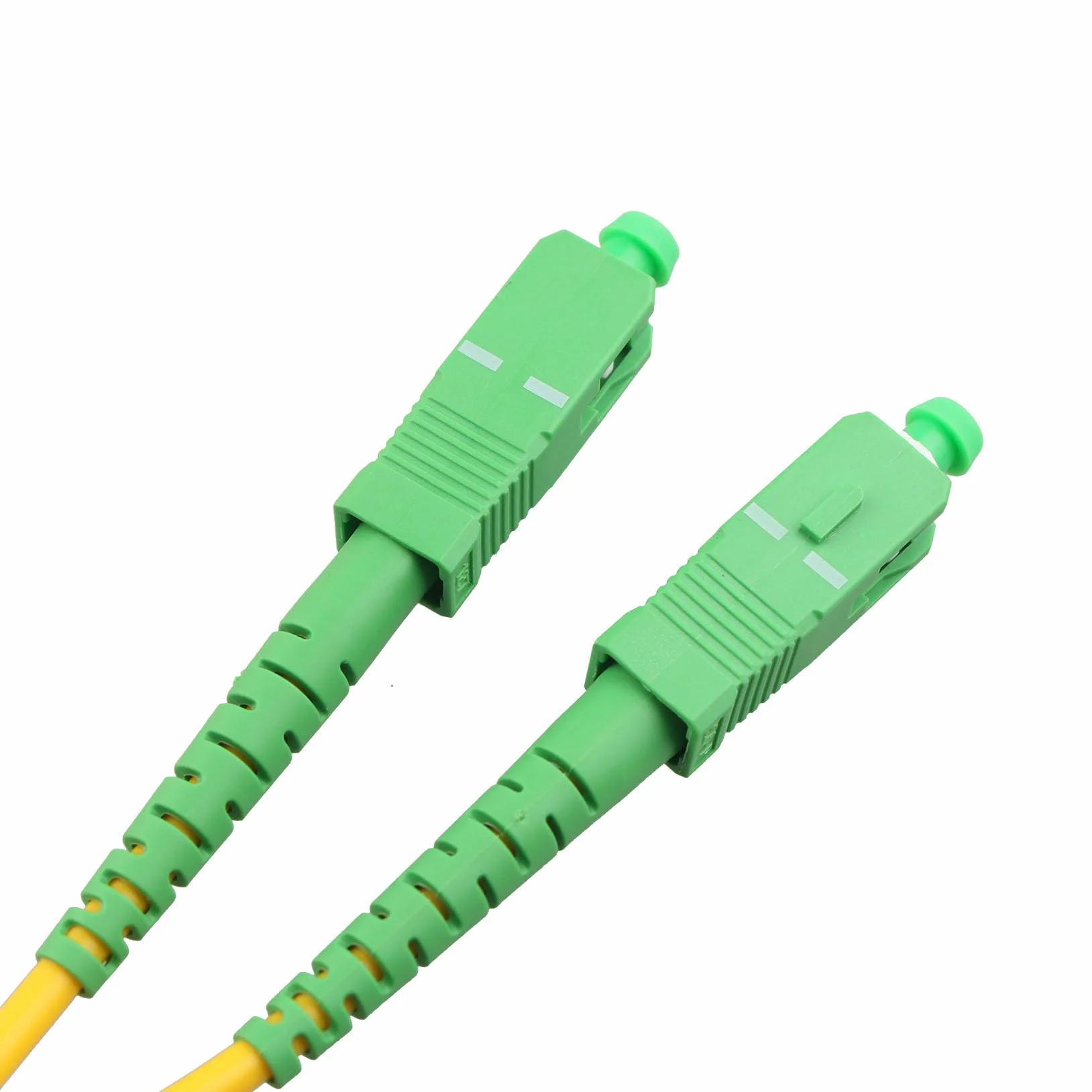 Jopto Kabel światłowodowy SC/APC do SC/APC Simplex Singlemode 9/125um LSZH kompatybilny z światłowodem do domu (FTTH, Fiber to The Home) (15M)