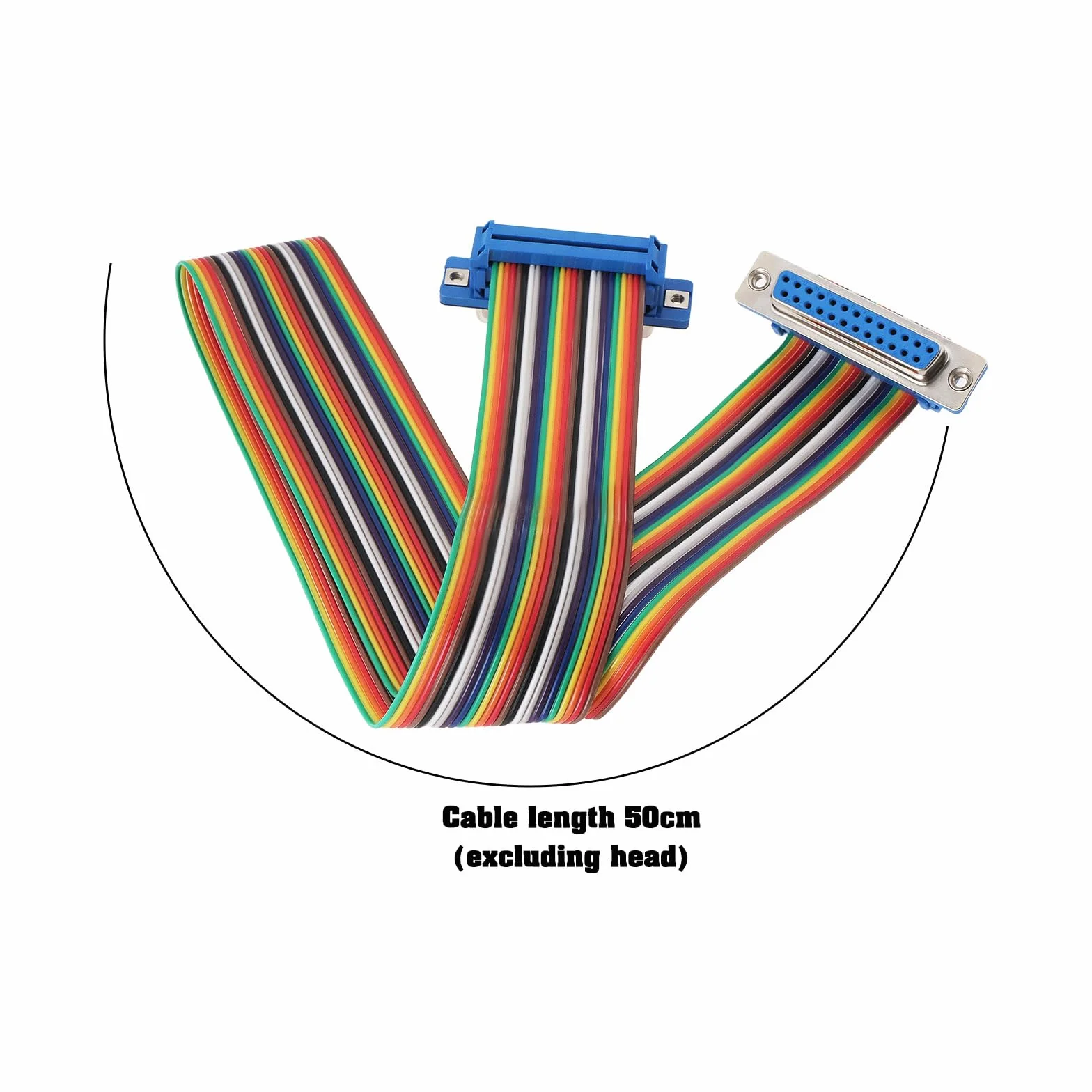DB25 Pin szeregowy kabel przedłużający męski na żeński 50cm do serwera CNC