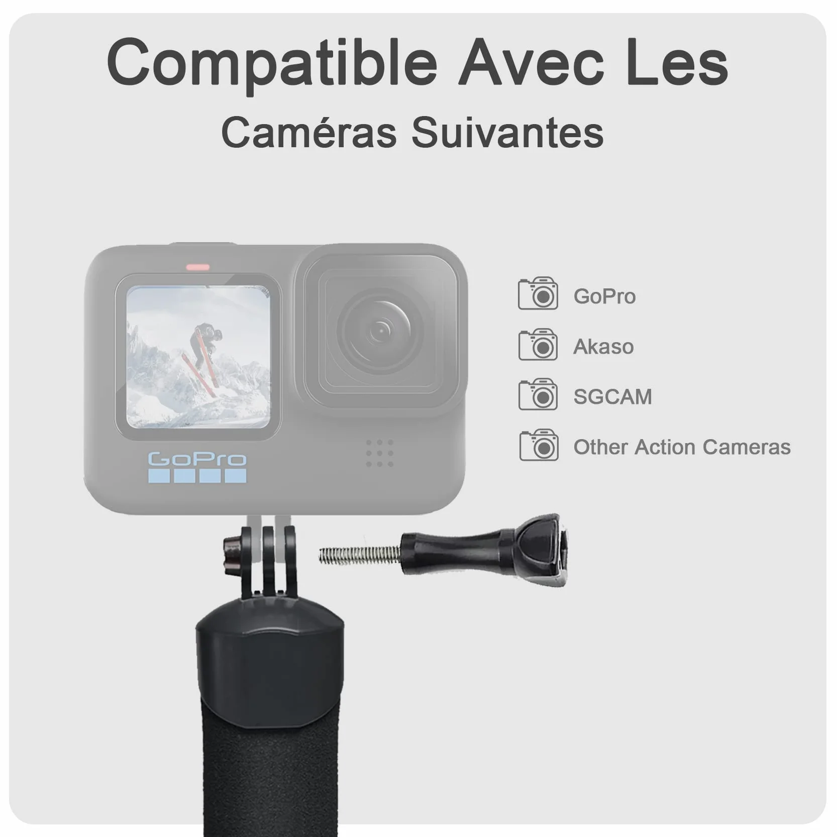 FitStill Wodoodporny monopod pływający uchwyt ręczny do Go Pro Hero 12/11/10/9/8/7/6/5/4/3 sesji DJI Osmo i innych kamer akcji. Nurkowanie podwodne kij do selfie