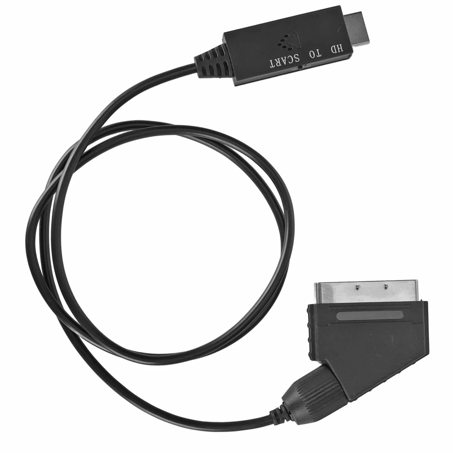 Kabel Adaptera Konwertera HDMI na Scart, Interfejs Multimedialny HD na Kabel Scart, Cyfrowe Wideo HD HDMI na Analogowe Wideo i Adapter Audio L R do Telewizora VHS Magnetowid DVD