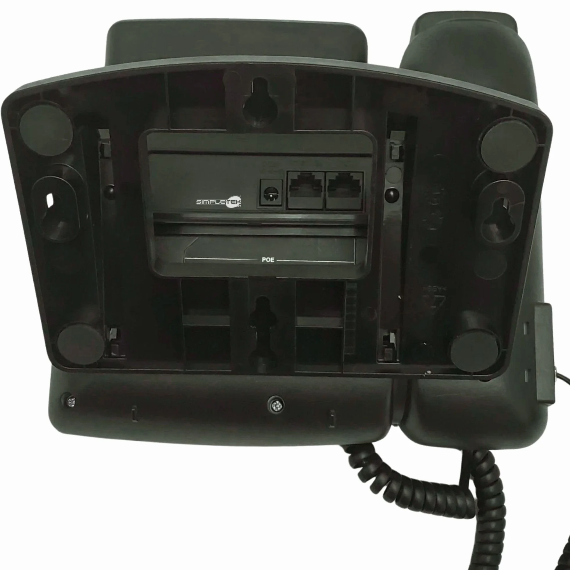 SIMPLETEK - Profesjonalny telefon IP VoIP PoE | 3 konta SIP, Audio HD, 2 x Gigabit Ethernet, podświetlany wyświetlacz (odnowiony)
