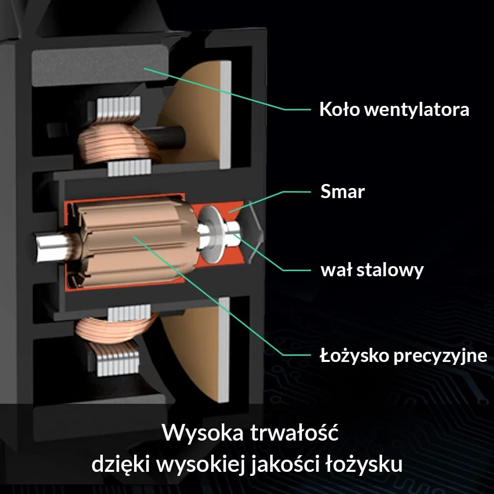 ARCTIC P14 - Wentylator PC, 140 mm wentylator obudowy zoptymalizowany pod kątem ciśnienia statycznego, wentylator obudowy, 1700 rpm - Czarny