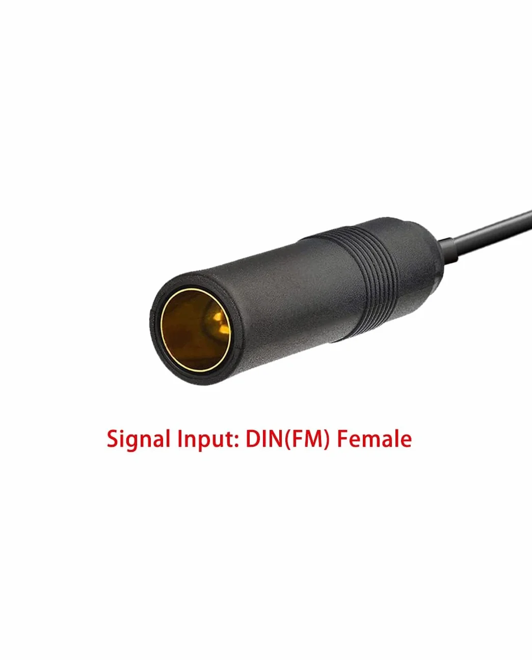 Vecys Wzmacniacz Sygnału Anteny Samochodowej FM/AM 12V Cyfrowy Booster DIN Żeński do DIN Męski do SMB Żeński Kątowy Adapter