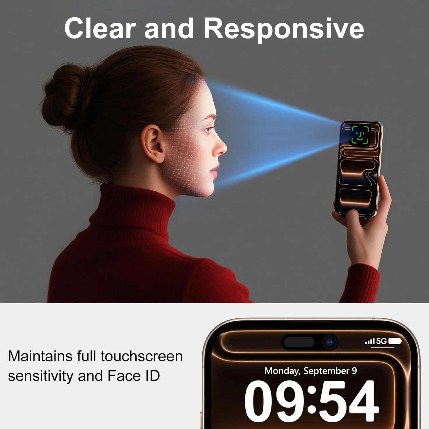 BossKiss Ochraniacz ekranu do iPhone'a 17 Pro 2-pak | 9H + szkło hartowane | 30 cm klasy wojskowej nietłukące się | pełne pokrycie | bez pęcherzyków powietrza | odporne na zarysowania | automatyczna