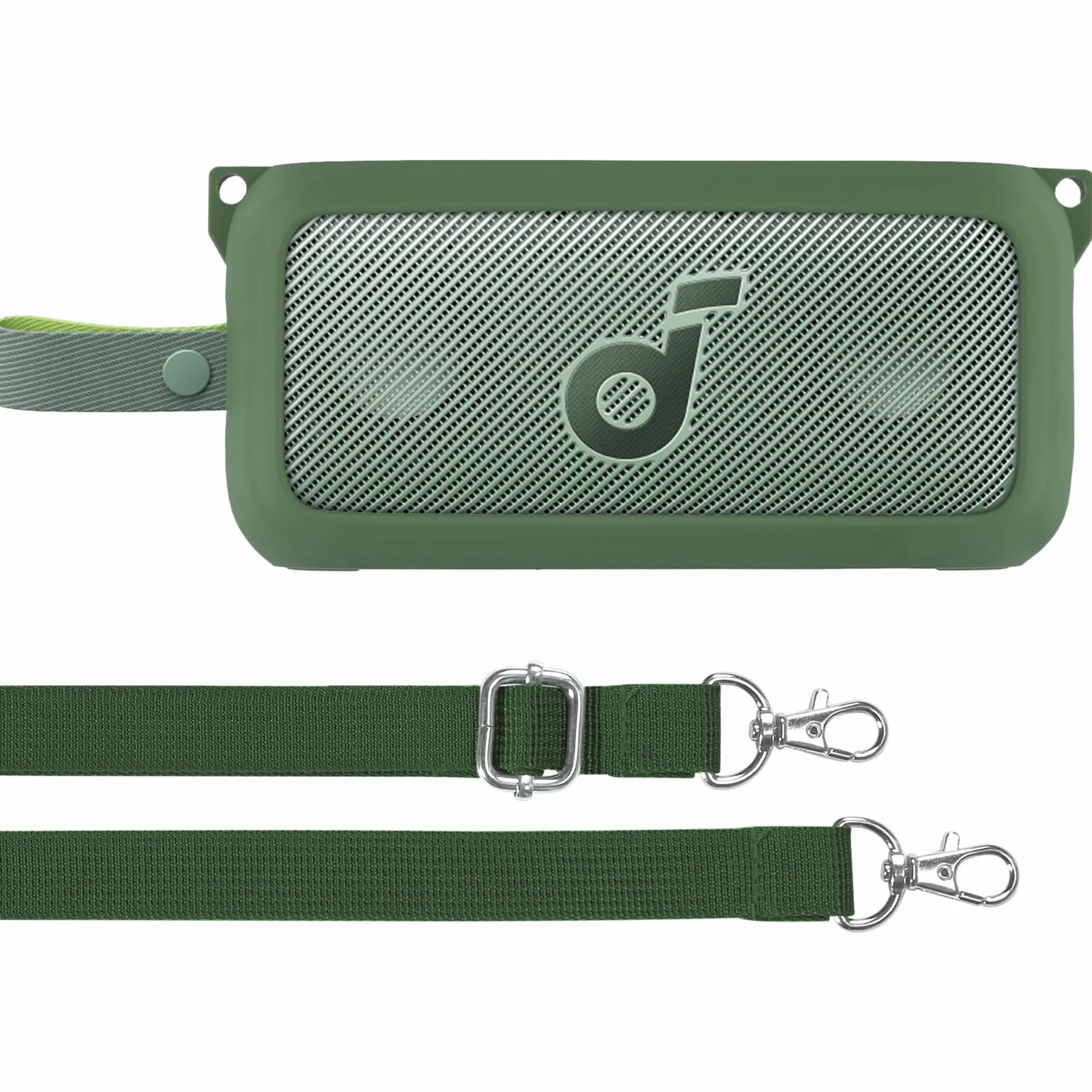 co2CREA Silikonowe etui z paskiem na ramię do głośnika Soundcore Motion 300 Hi-Res Bluetooth, bez głośnika