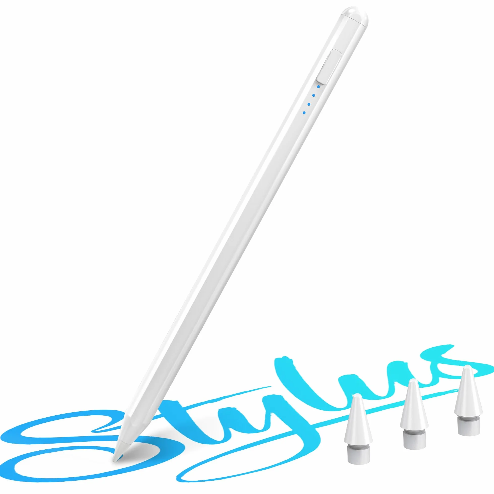 YISH Stylus do iPada 2018-2025: z magnetycznym mocowaniem, czułością na nachylenie i odrzucaniem dłoni | Kompatybilny z iPad 6/7/8/9/10/11, Air 3/4/5/M2/M3, Mini 5/6, Pro M4/11″/12,9″/13″