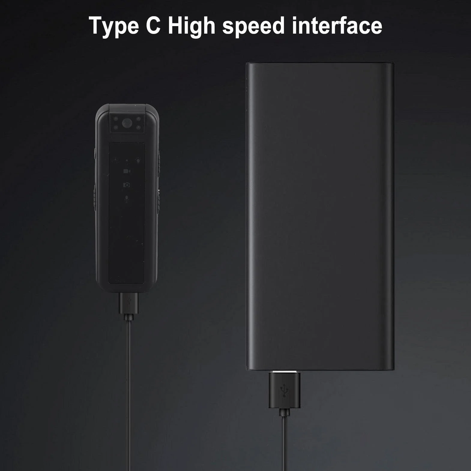 Mini Kamera na Ciało, Wielofunkcyjna Kamera Noktowizyjna 1080P Poręczna Przenośna Kamera, Kamera z Tylnym Klipsem, do Biura Biznesowego Sporty na świeżym Powietrzu