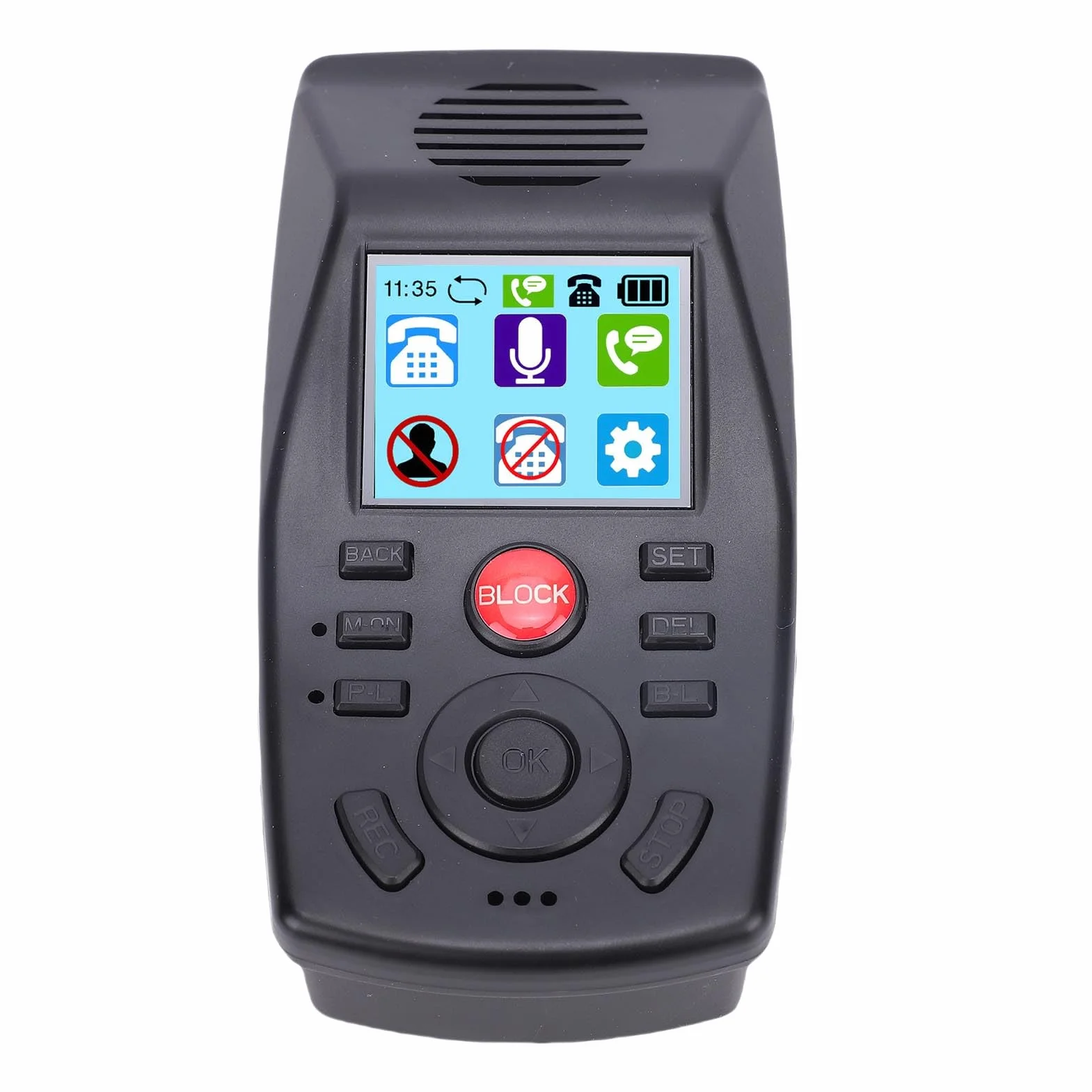 Generic System Zarządzania Telefonami Analogowymi z Nagrywaniem Rozmów w Biurze Domowym Blokada połączeń Przed Oszustwami dla Osób Starszych i do Użytku Biznesowego ABS 5,2 X 2,6 X 1,9 Cala