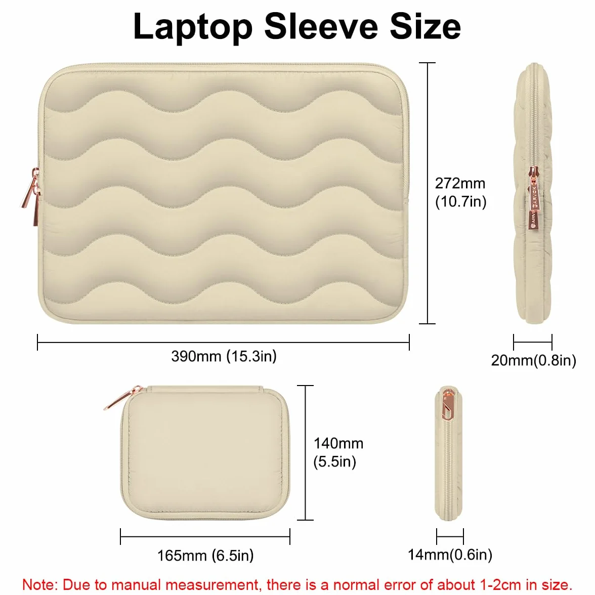 ARVOK Puffy pokrowiec na laptopa 15-15,6 cala, do MacBooka Air/Pro 40,6 cm, etui do HP/Dell/Lenovo/Asus/Acer, Samsung