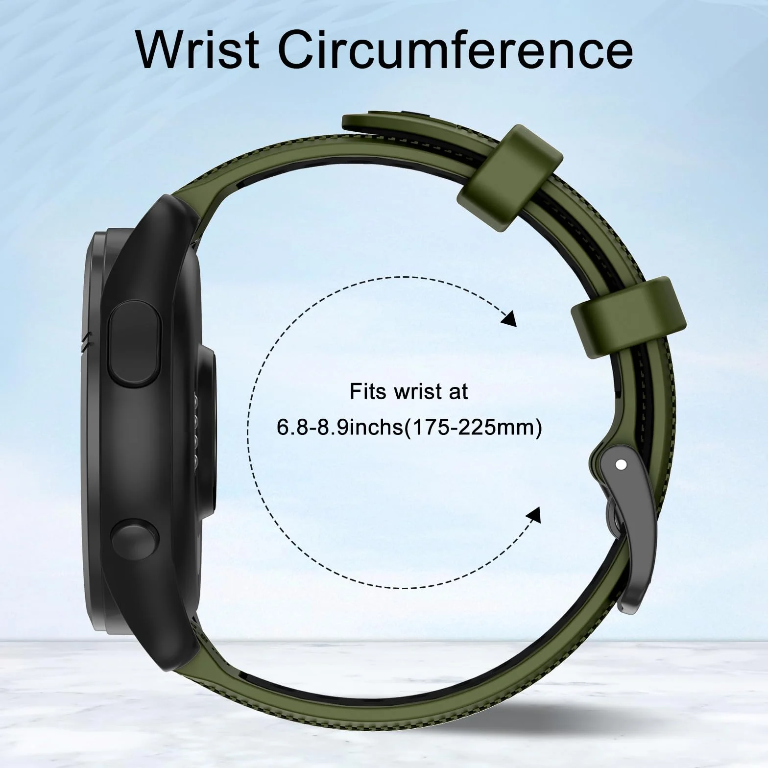 ISABAKE 22mm Pasek do Forerunner 255 Music/Forerunner 265, Silikonowy Pasek z Szybkozłączką do Garmin Venu 2/Vivoactive 4/Samsung Galaxy Watch 3 45 mm