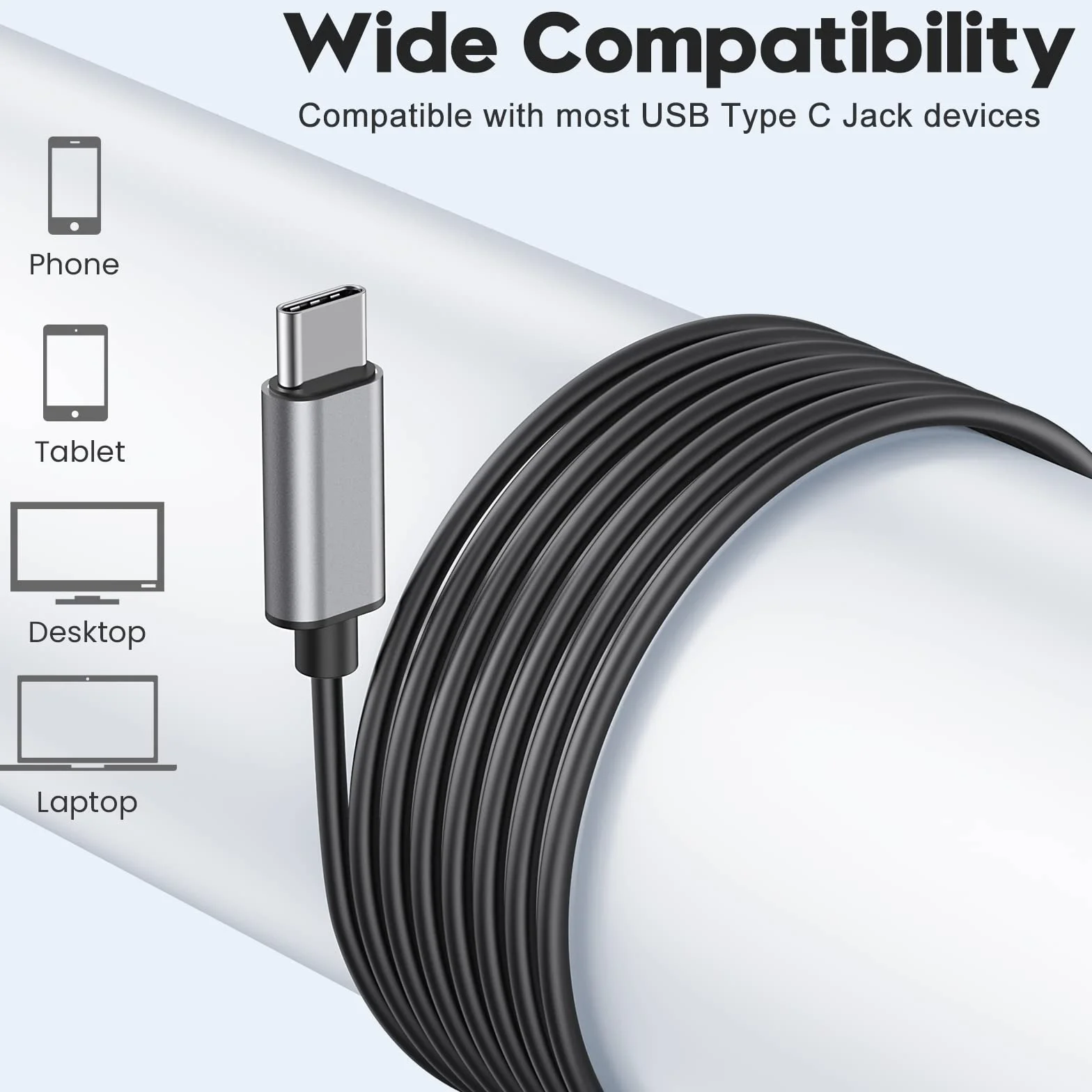 Słuchawki USB C do Samsung Galaxy S22 Ultra S21 FE S20 A53 USB C słuchawki z mikrofonem słuchawki douszne z kablem, słuchawki USB typu C (Czarny)