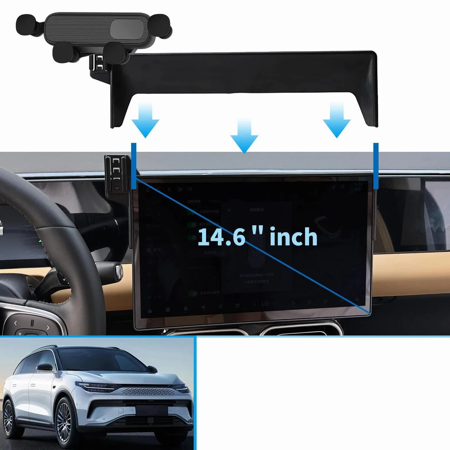 Uchwyt Samochodowy na Telefon dla Leapmotor C11, uchwyt samochodowy na telefon komórkowy i nawigację GPS (tylko podstawa)