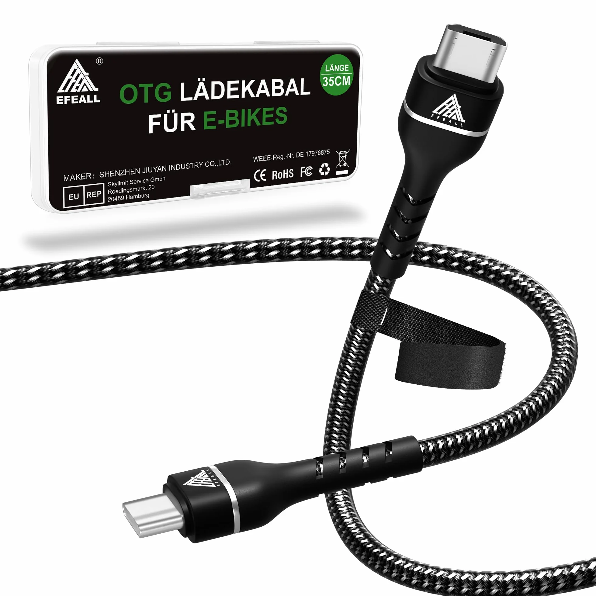 Kabel do ładowania do iPhone Lightning Bosch Intuvia Kiox Nyon 35 cm OTG do roweru elektrycznego