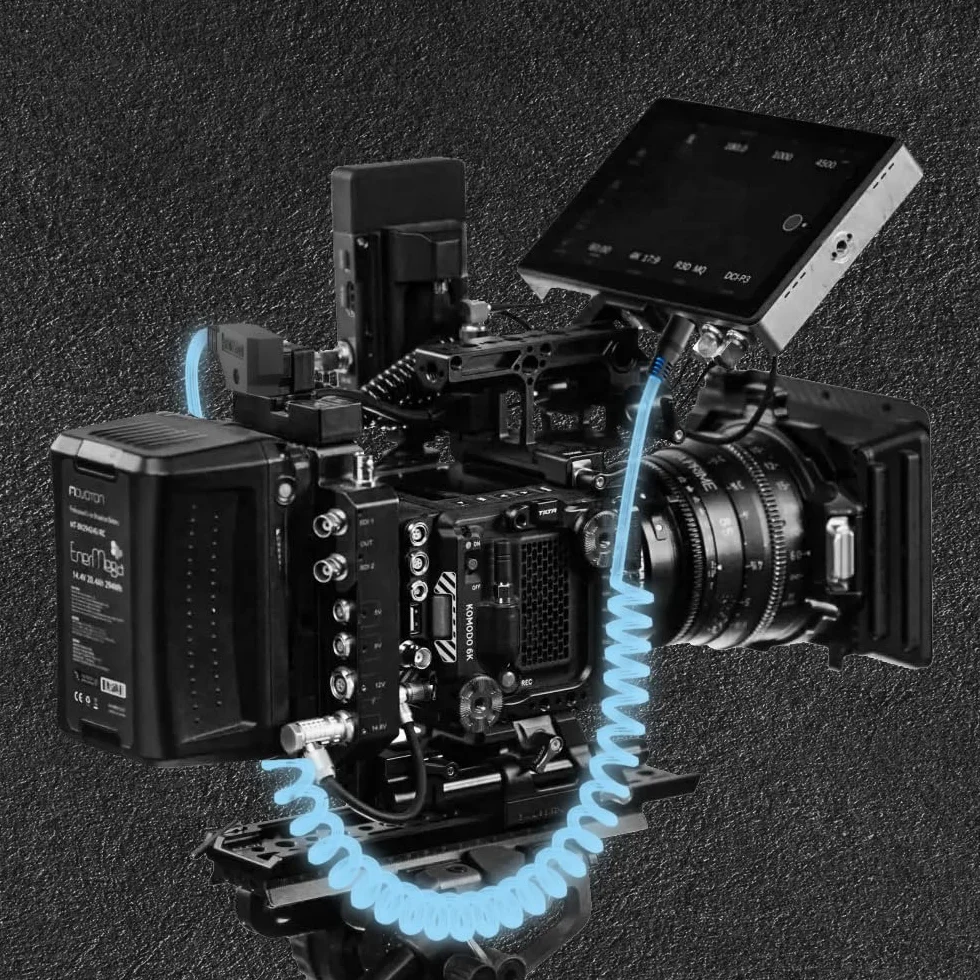 Alvin's Cables Anton Bauer Power Tap D-Tap to 2.1 DC 12V Kabel sprężynowy do monitorów LCD KiPRO