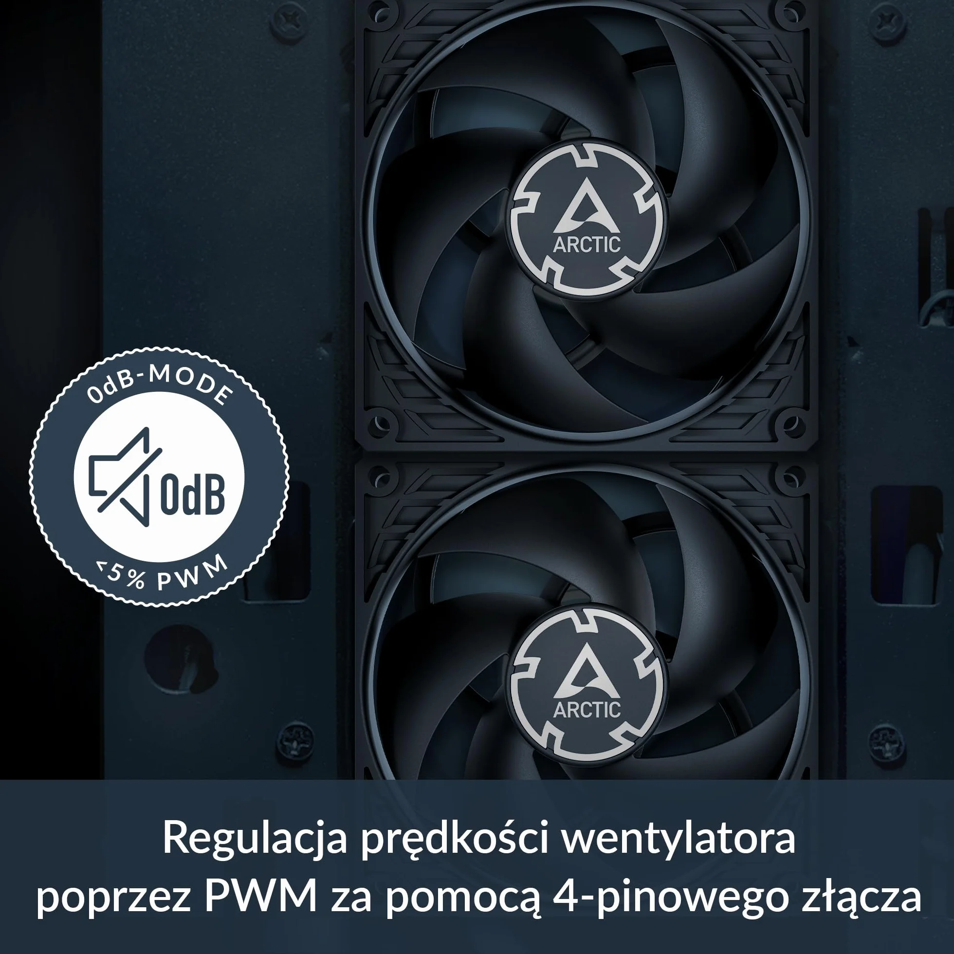 ARCTIC P9 PWM PST - Wentylator do komputera, Wentylator obudowy PWM 92 mm z rozdzielaczem kabli, zoptymalizowany pod kątem ciśnienia statycznego, 200-3000 rpm, cichy i wydajny silnik, tryb 0 dB czarny