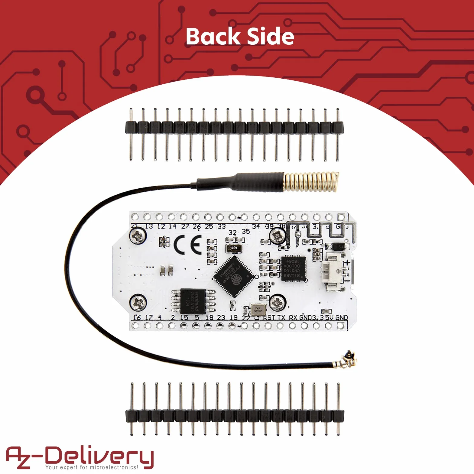 AZDelivery NodeMCU ESP32 Heltec z wyświetlaczem OLED 0.96 cala i SX1276 868MHz LoRa wraz z E-Book!