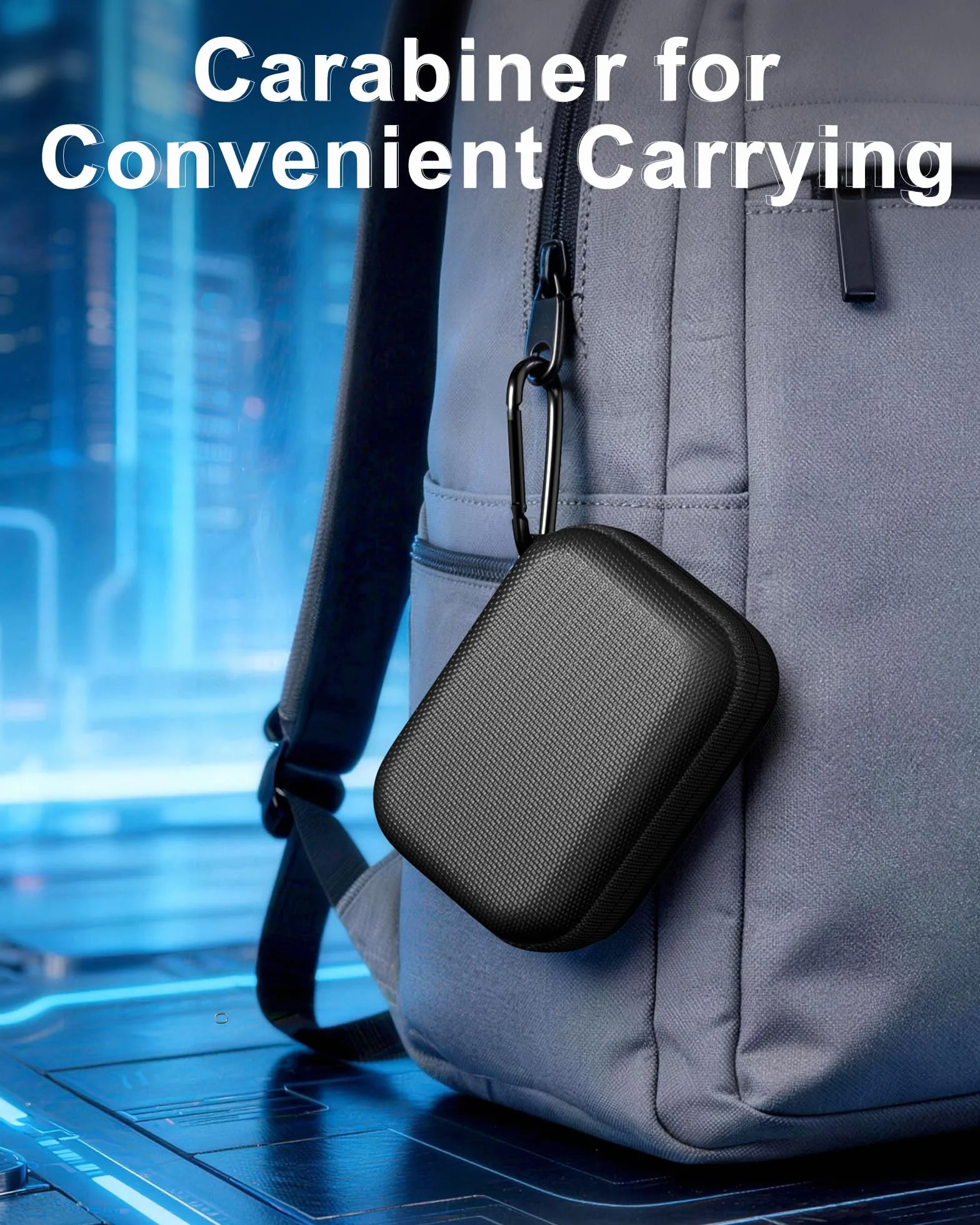 ProCase Twardy futerał na przenośny dysk SSD Crucial X10/X9/X10 Pro/X9 Pro, odporny na wstrząsy organizer podróżny