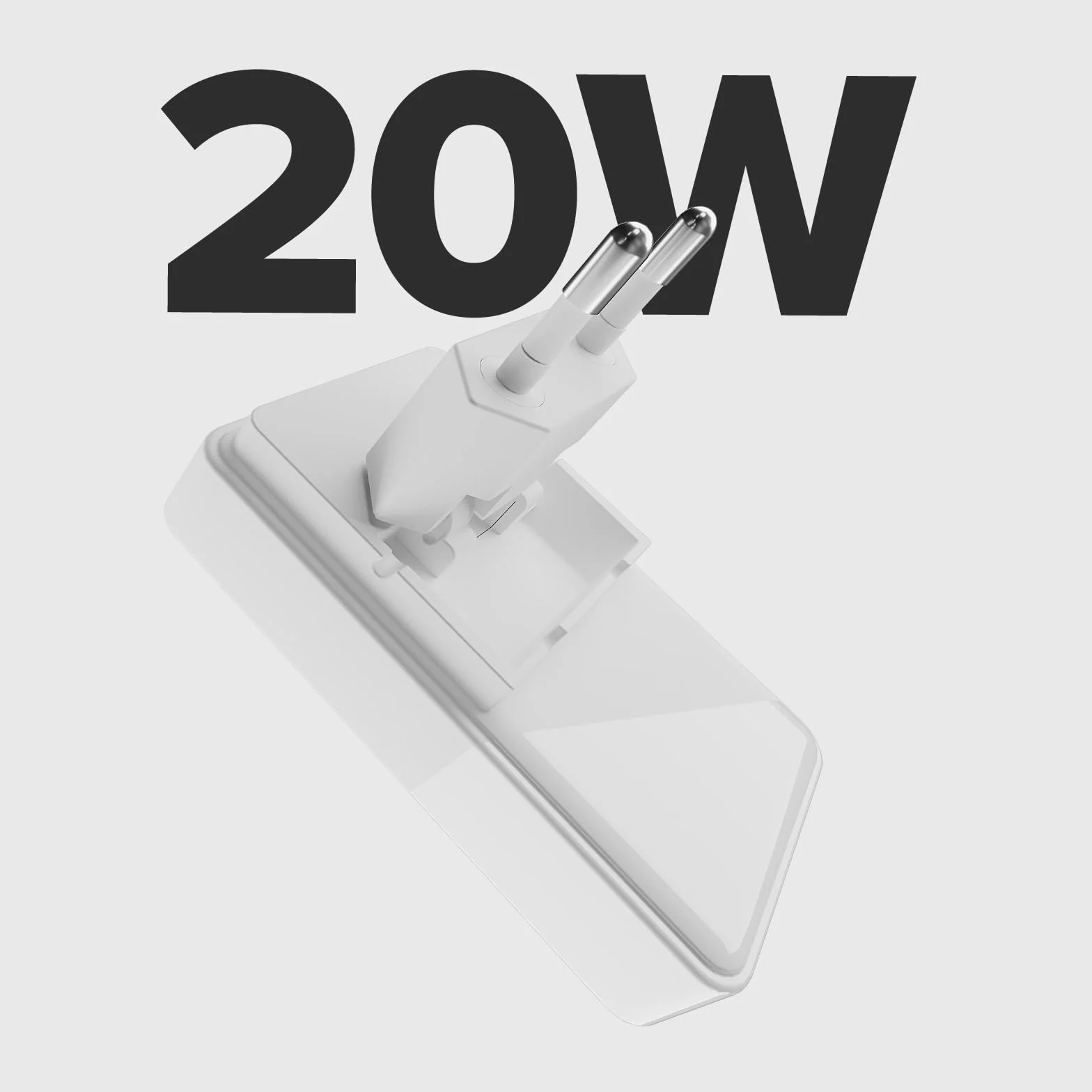 Zasilacz Flexi 20W USB-C GaN Power Delivery PD 3.0 PPS Szybkie ładowarka do iPhone Android Tablet MacBook Neo Szary