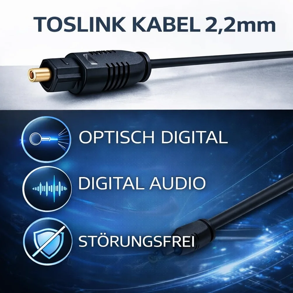 PerfectHD Toslink kabel optyczny 20 m 2,2 mm