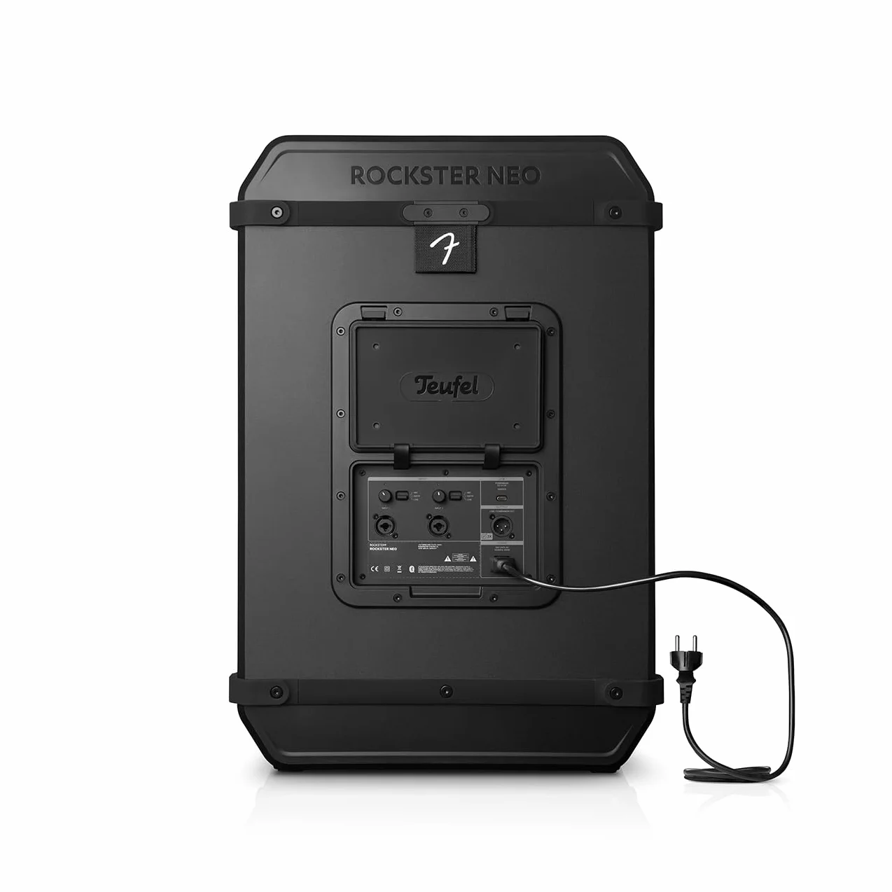 Głośnik Bluetooth Fender x Teufel ROCKSTER NEO, przenośny głośnik bezprzewodowy, 130 dB SPL Peak – długi czas pracy baterii (Black & Steel)