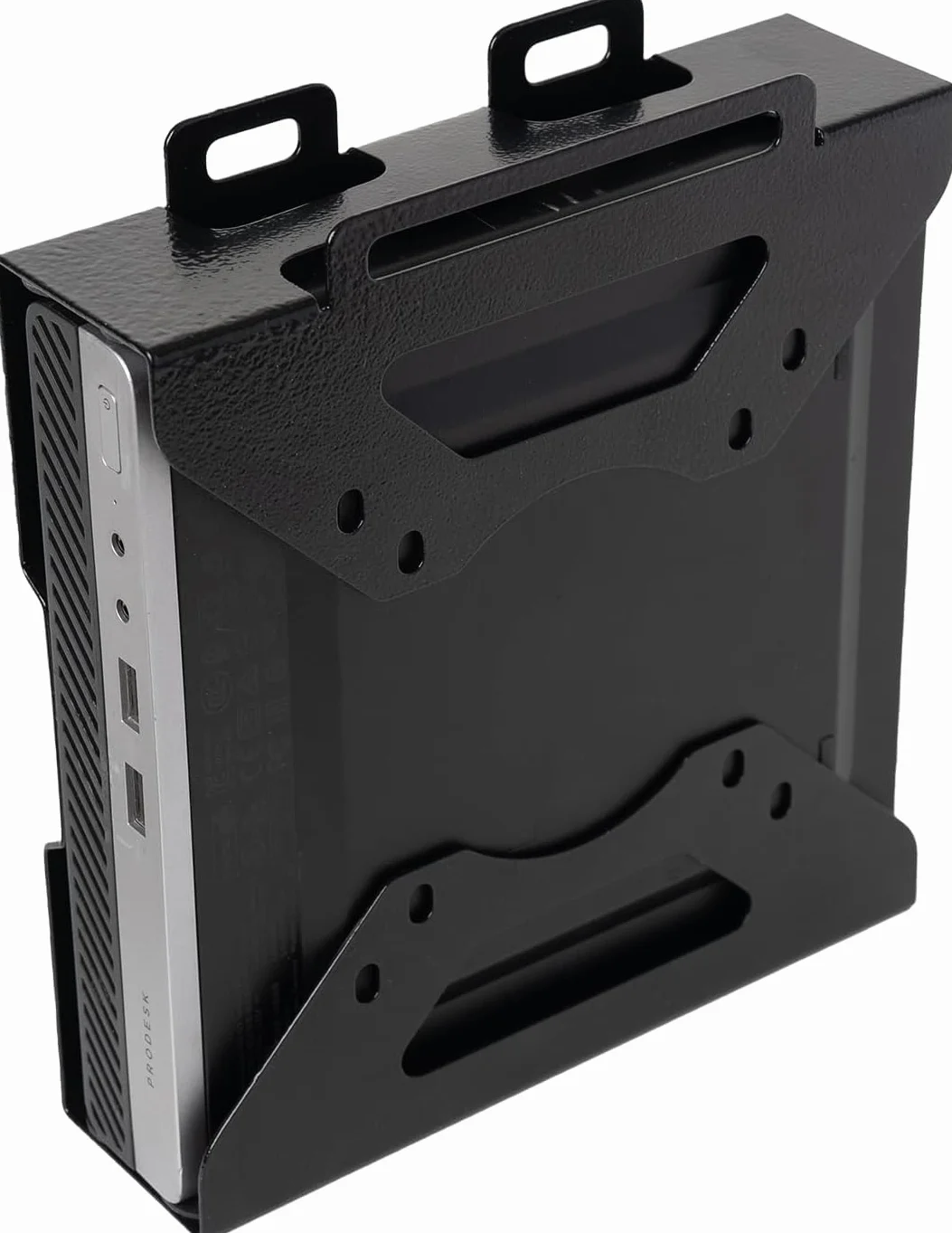 Shinar Metalowy Uchwyt Kompatybilny z HP Desktop, ProDesk, EliteDesk Mini - Podkładka i Uchwyt Ścienny, Montażowy Adapter VESA dla Mini PC | Uchwyt metalowy pod stół i uchwyt ścienny, uchwyt montażowy Mini PC VESA uchwyt adapter