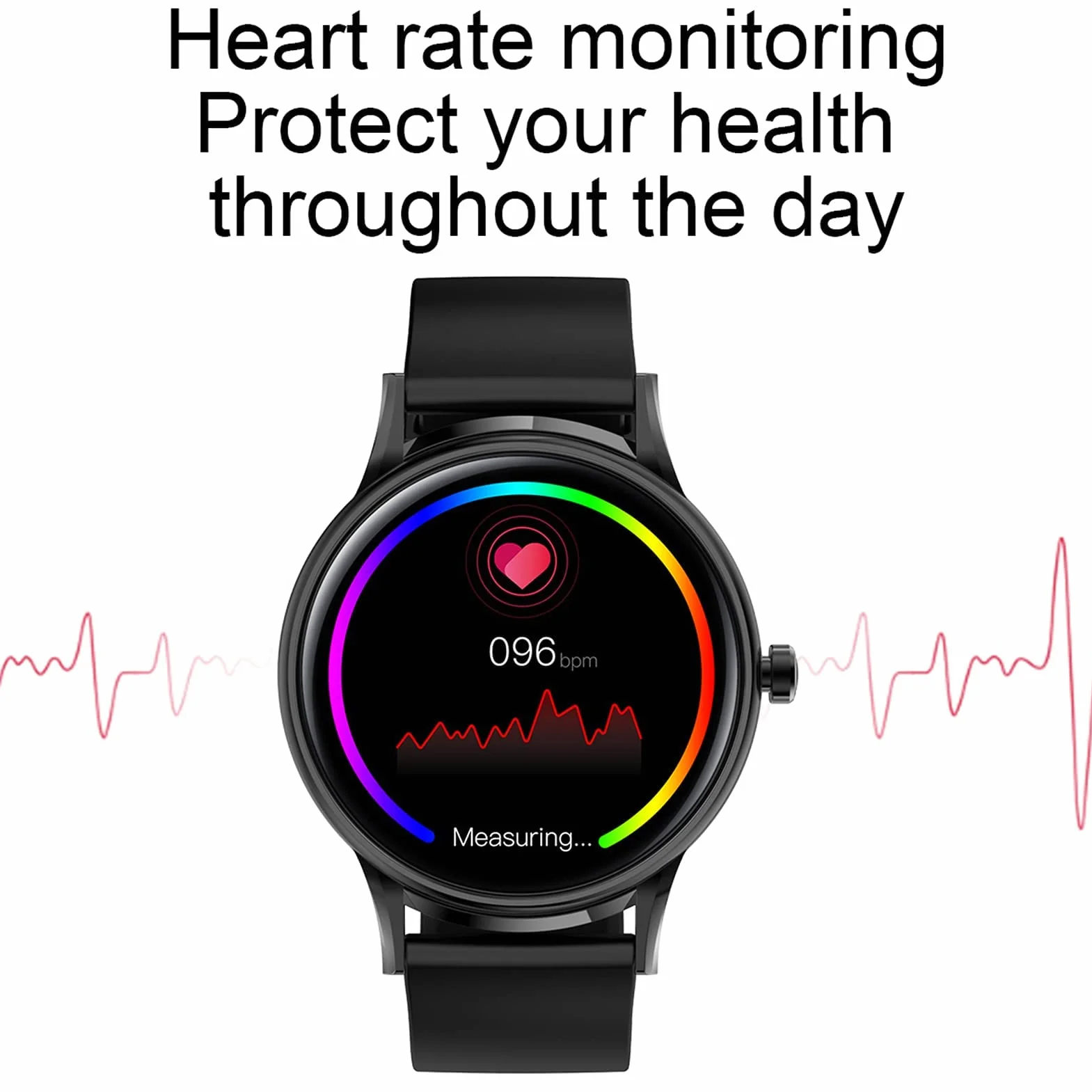 Inteligentne zegarki Zegarki dla mężczyzn Kobiety Fitness Tracker Ciśnieniomierz Tlen we krwi Monitor tętna IP68 Wodoodporny smartwatch Kompatybilny z telefonami z systemem iOS Android (szary) little