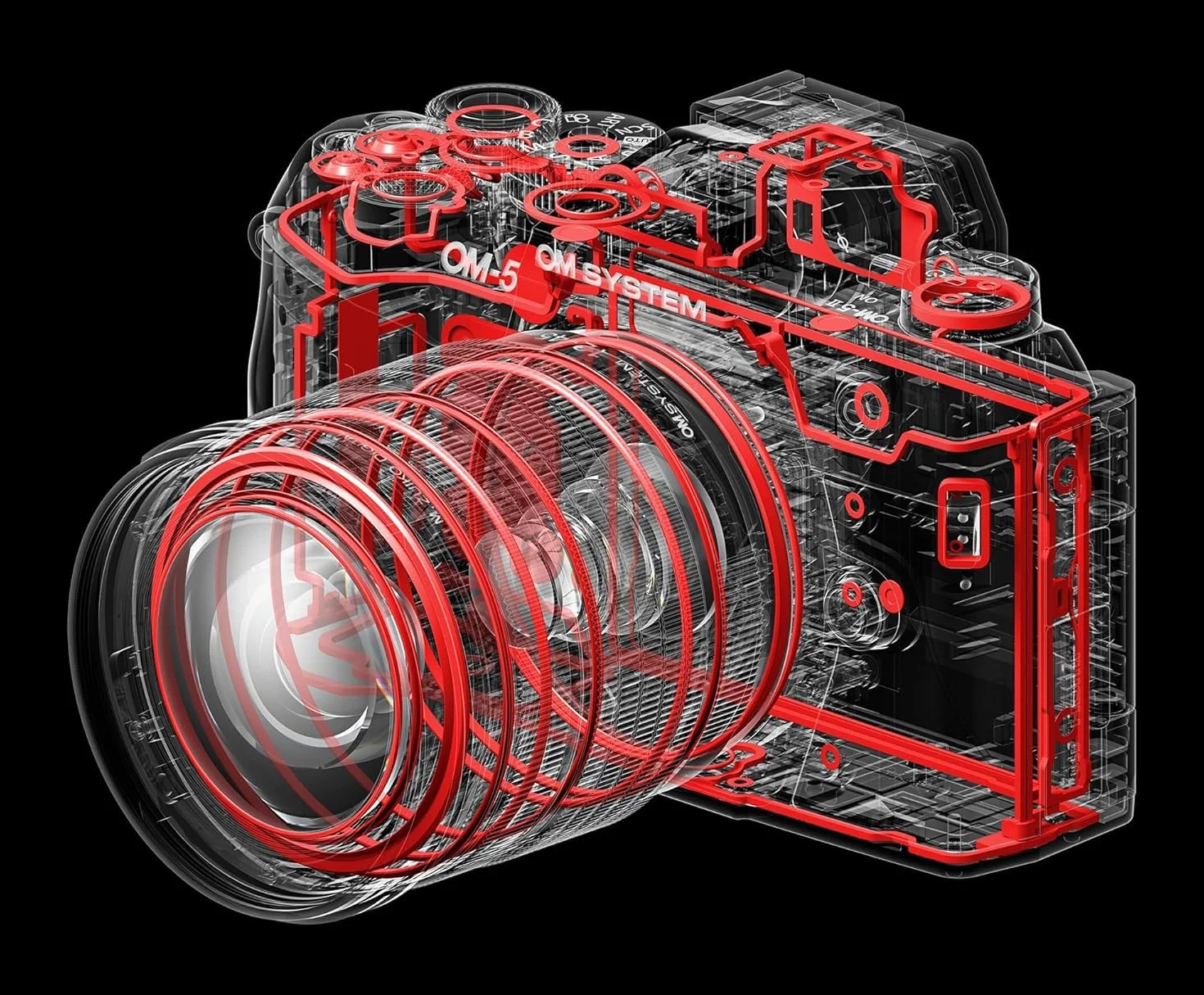 OM SYSTEM OM-5 Mark II + 12-45mm PRO, Aparat Bezlusterkowy, Matryca 20MP, | Zestaw z obiektywem M.Zuiko, stabilizacja obrazu 5-osiowa, wideo 4K, Live ND, uszczelnienie odporne na mróz i kurz,IP53