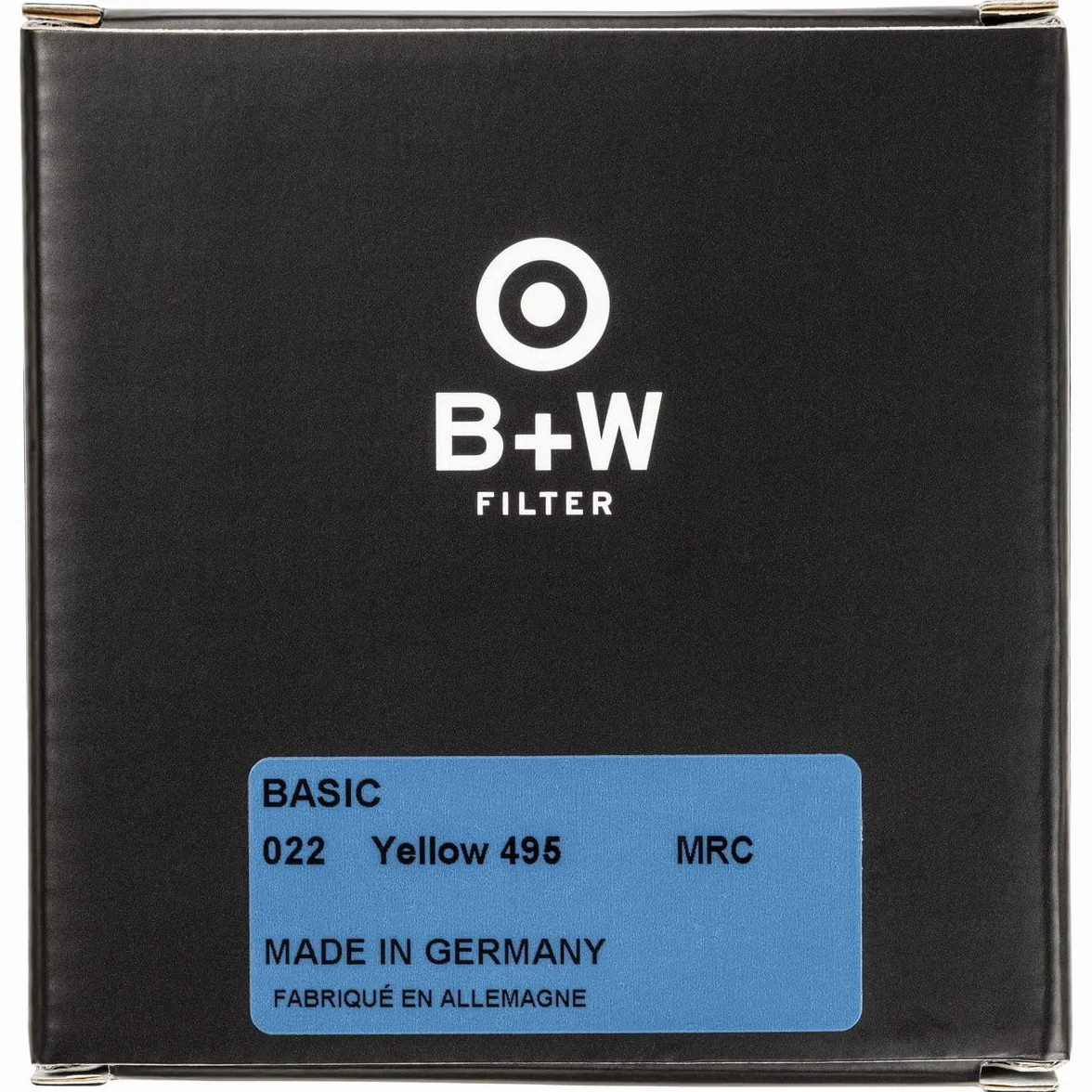 B+W Żółty filtr 022 MRC Basic 43 mm (16 x ulepszony, profesjonalny)