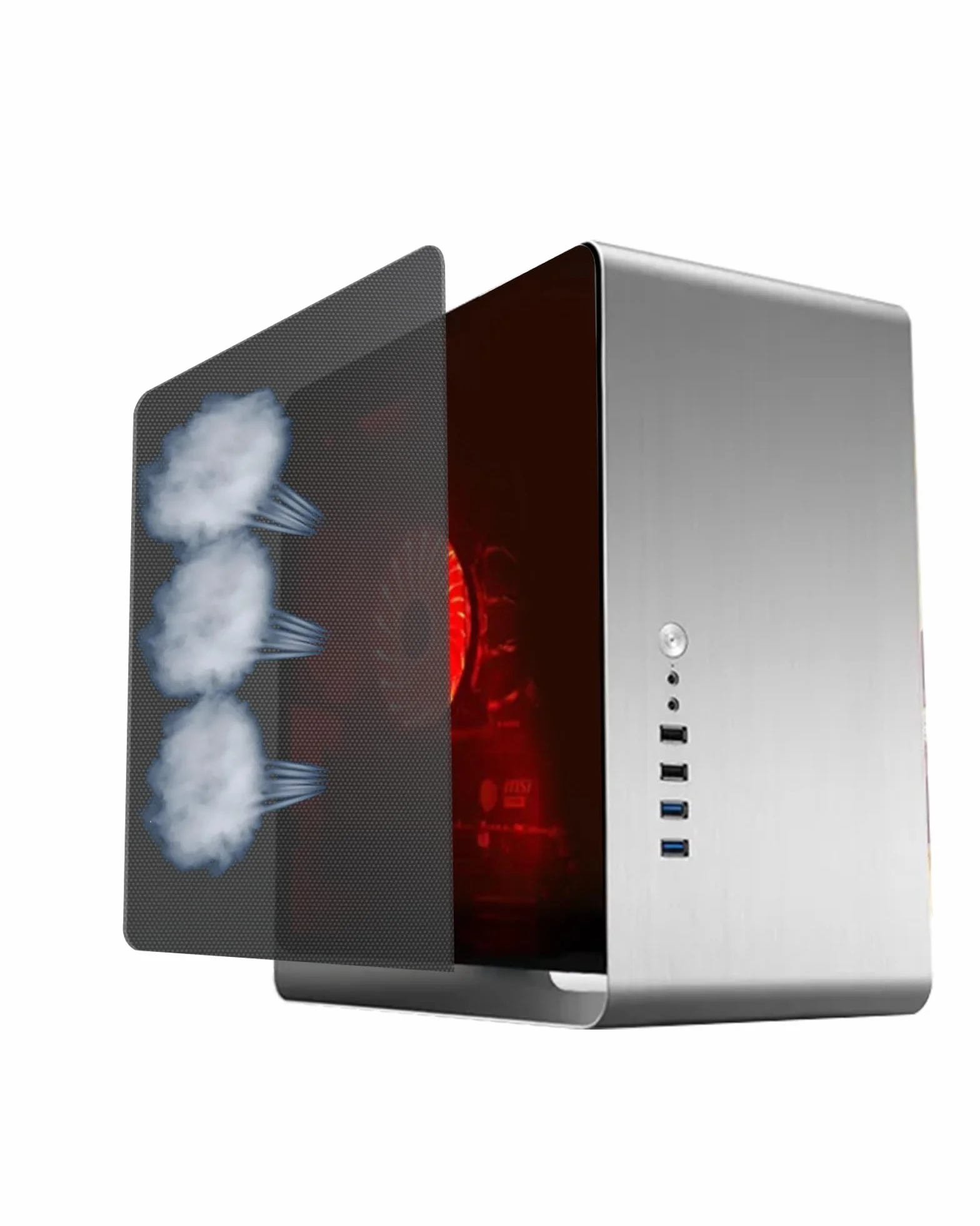 Obudowa PC osłona filtra przeciwpyłowego 400x300 mm 2 sztuki z paskami magnetycznymi