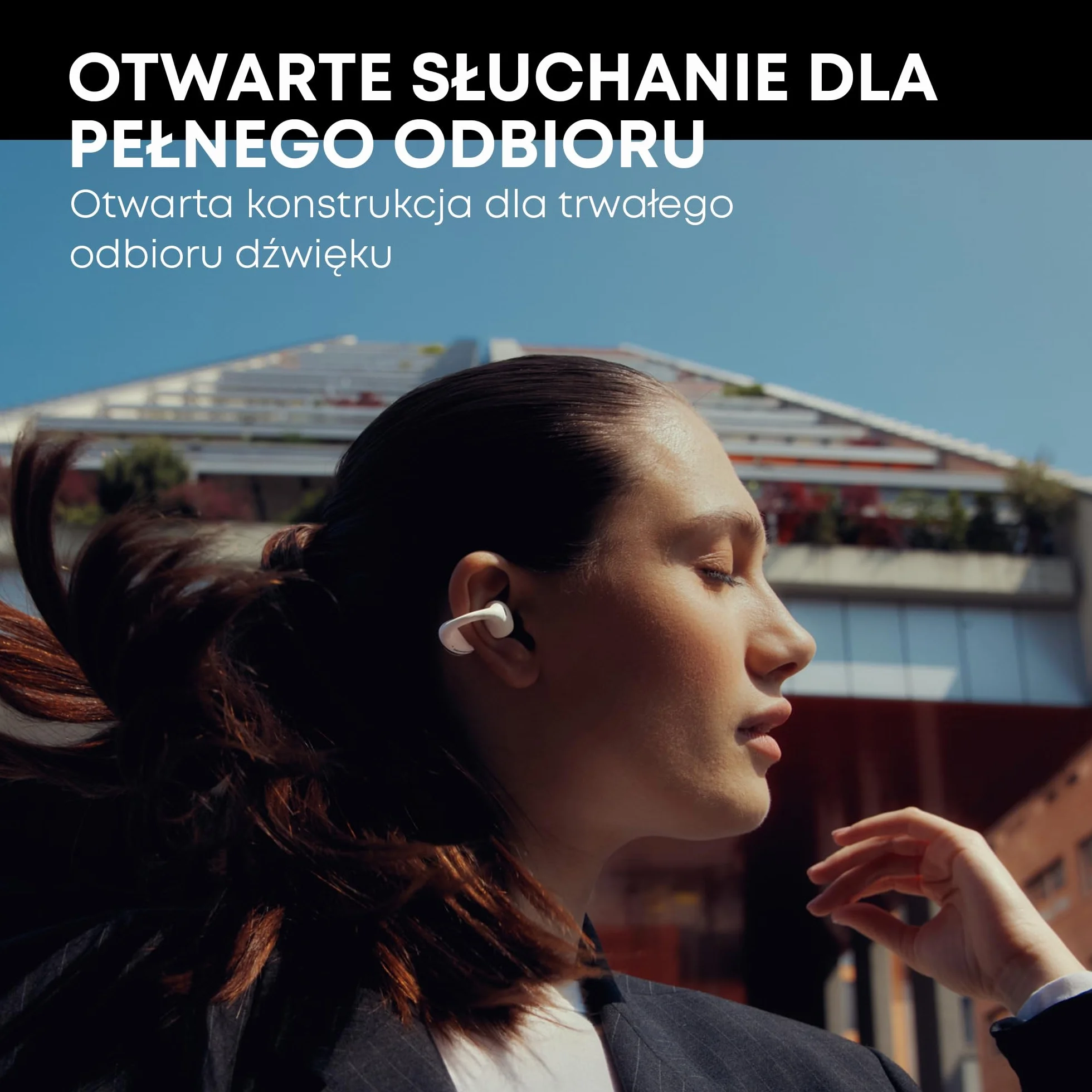 beyerdynamic AMIRON Zero słuchawki z otwartym klipsem, innowacyjna konstrukcja klipsa, Bluetooth 5.4, 20 godzin całkowitego czasu odtwarzania, w kolorze białym | Wygodne, wkładane słuchawki douszne, bezprzewodowe słuchawki nauszne Bluetooth z mikrofonem,