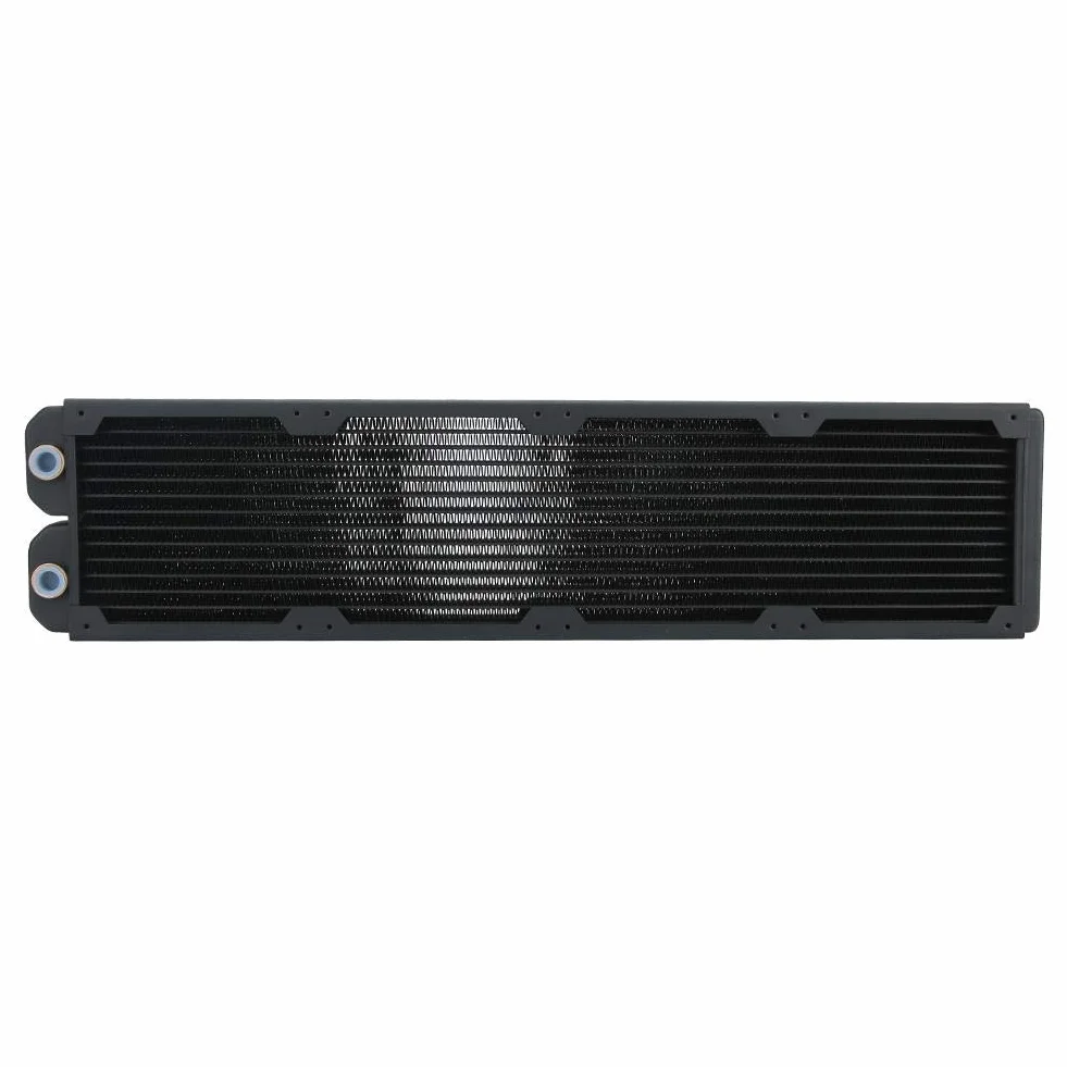 ASHATA Chłodnica miedziana 480 mm, chłodzenie wodą, 14 rur, wymiennik ciepła CPU radiator szybkie odprowadzanie ciepła do komputera PC - czarny
