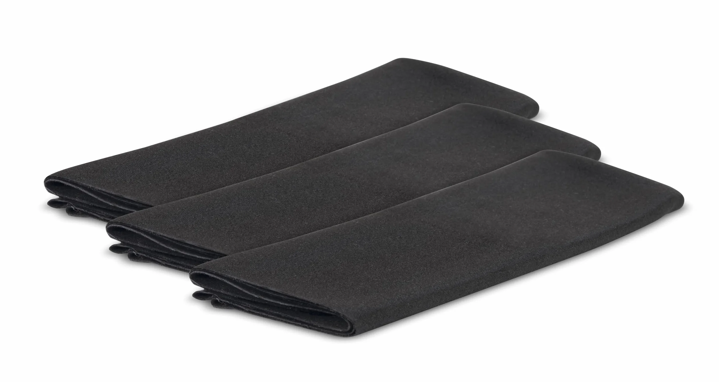 Dynavox Ściereczki do czyszczenia płyt gramofonowych MFC6 antystatyczne z mikrofibry 32x32 cm zestaw 3 szt. czarne