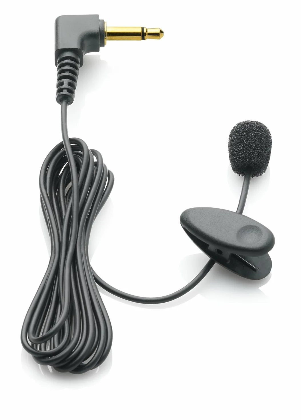 Philips LFH9173 przypinany mikrofon z zapadką 3,5 mm, osłona przed wiatrem, klips do krawata, długość kabla 1,2 m, mono czarny