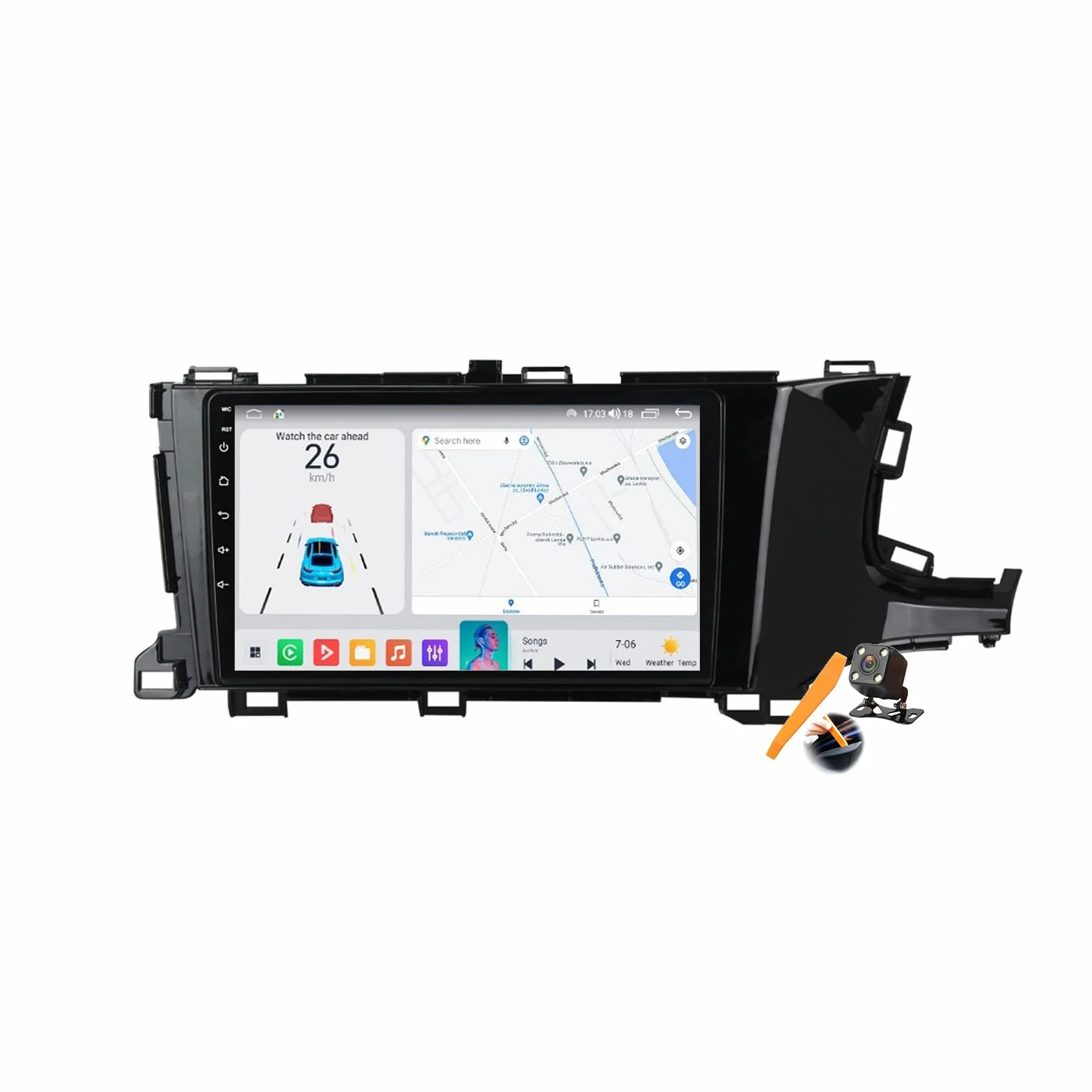M6 pro3, Android 15.0 Stereo zamiennik dla Shuttle 2015-2019 Radio samochodowe Nawigacja GPS 9-calowy przenośny odtwarzacz multimedialny DVD Odbiornik FM BT z Android Auto CarPlay