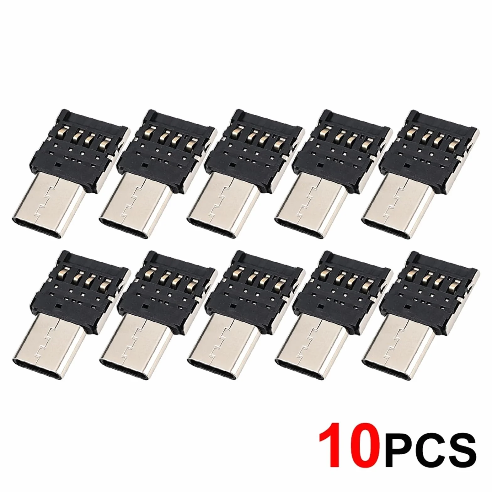 Adapter USB C na USB, kabel OTG typu C do komputera (10 szt.)