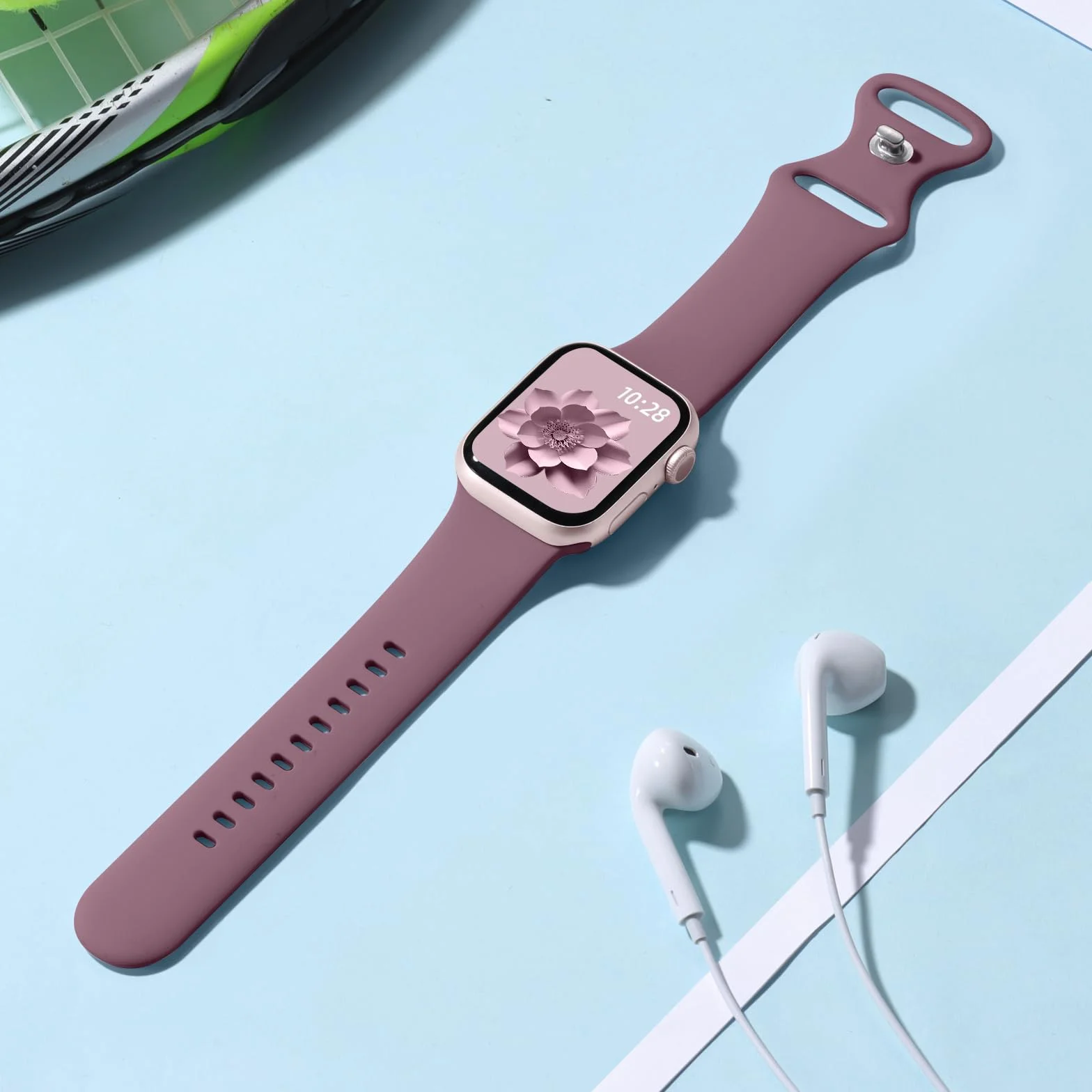 Dirrelo Pasek kompatybilny z Apple Watch 42 mm, 41 mm, 40 mm, 38 mm, 46 mm, 45 mm, 44 mm, 42 mm, 49 mm, dla kobiet i mężczyzn, miękki silikonowy pasek sportowy do iWatch SE Ultra 2 Series 10 9 8 7 6 5