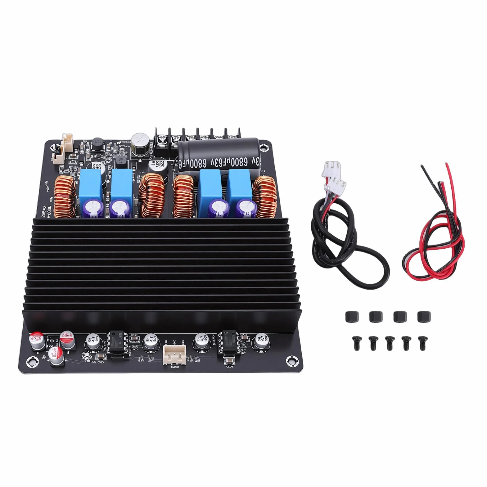 Sxhlseller TPA3255 Płyta Wzmacniacza Cyfrowego Stereo 600 W + 600 W, Dwurdzeniowa Płyta Wzmacniacza Klasy D z Niskimi Zniekształceniami dla Głośnika Samochodowego Subwoofer Kina Domowego