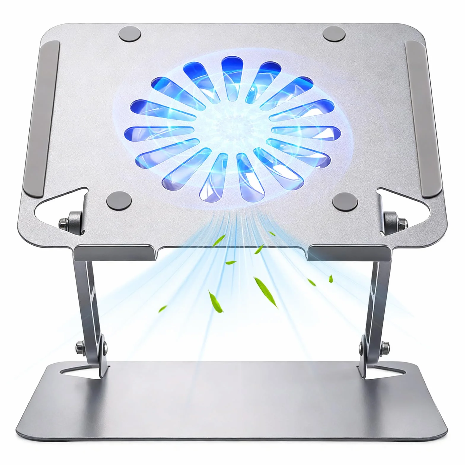 Podkładka chłodząca do laptopa dla graczy, płynna obsługa dotykowa, chłodzenie laptopa o przekątnej ekranu 13-16", obracana o 360°, nośność 10 kg i cicha praca 18 dB