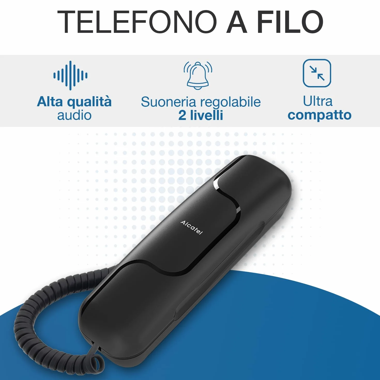 Telefono tipo gondola Alcatel T06 Negro
